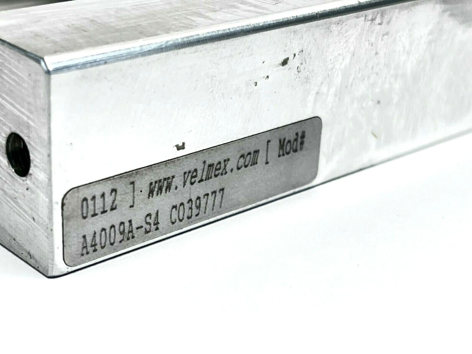 Velmex A4009A-S4 UniSlide Manual Linear Positioner A4000 Series - Maverick Industrial Sales