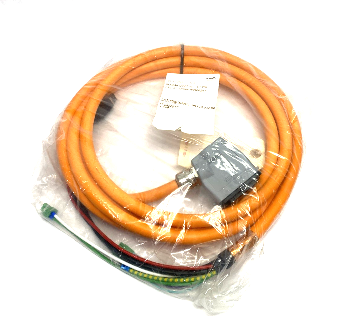 R911391800 | Bosch Rexroth Hybrid Cable RKH0441/005,0 (RHS0015-REH0800-RHS0024) - New - Maverick Industrial Sales