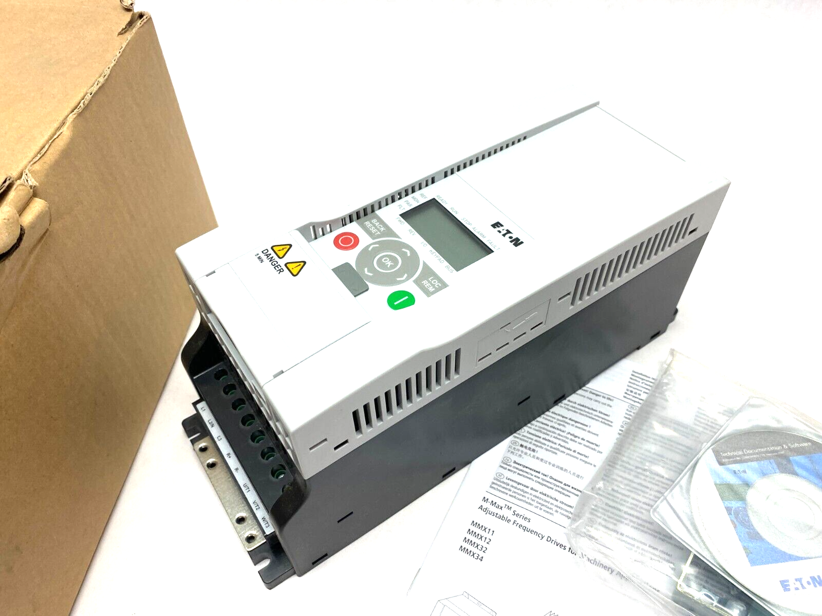 Eaton MMX34AA014N0-0 M-Max Sensorless Vector Adjustable Frequency Drive - Maverick Industrial Sales