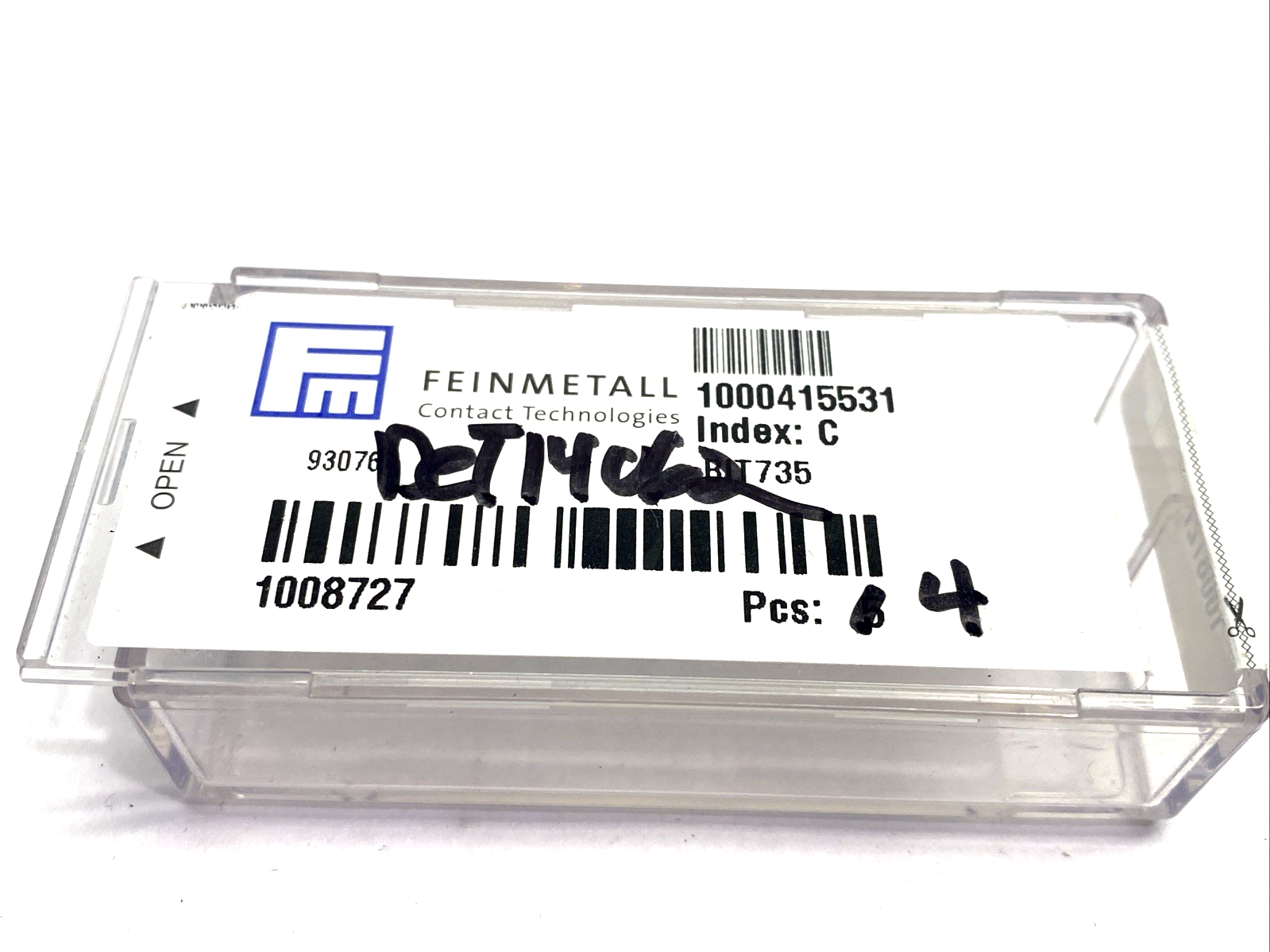 Feinmetall 1008727, BIT735 LOT OF 4 - New – Open box - Maverick Industrial Sales