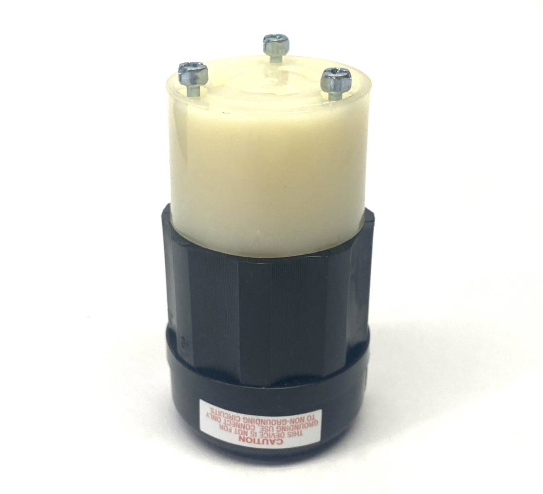 Leviton 7314-C Locking Connector, 3-Pole 3-Wire 20A 125/250V #18-10 AWG - Maverick Industrial Sales