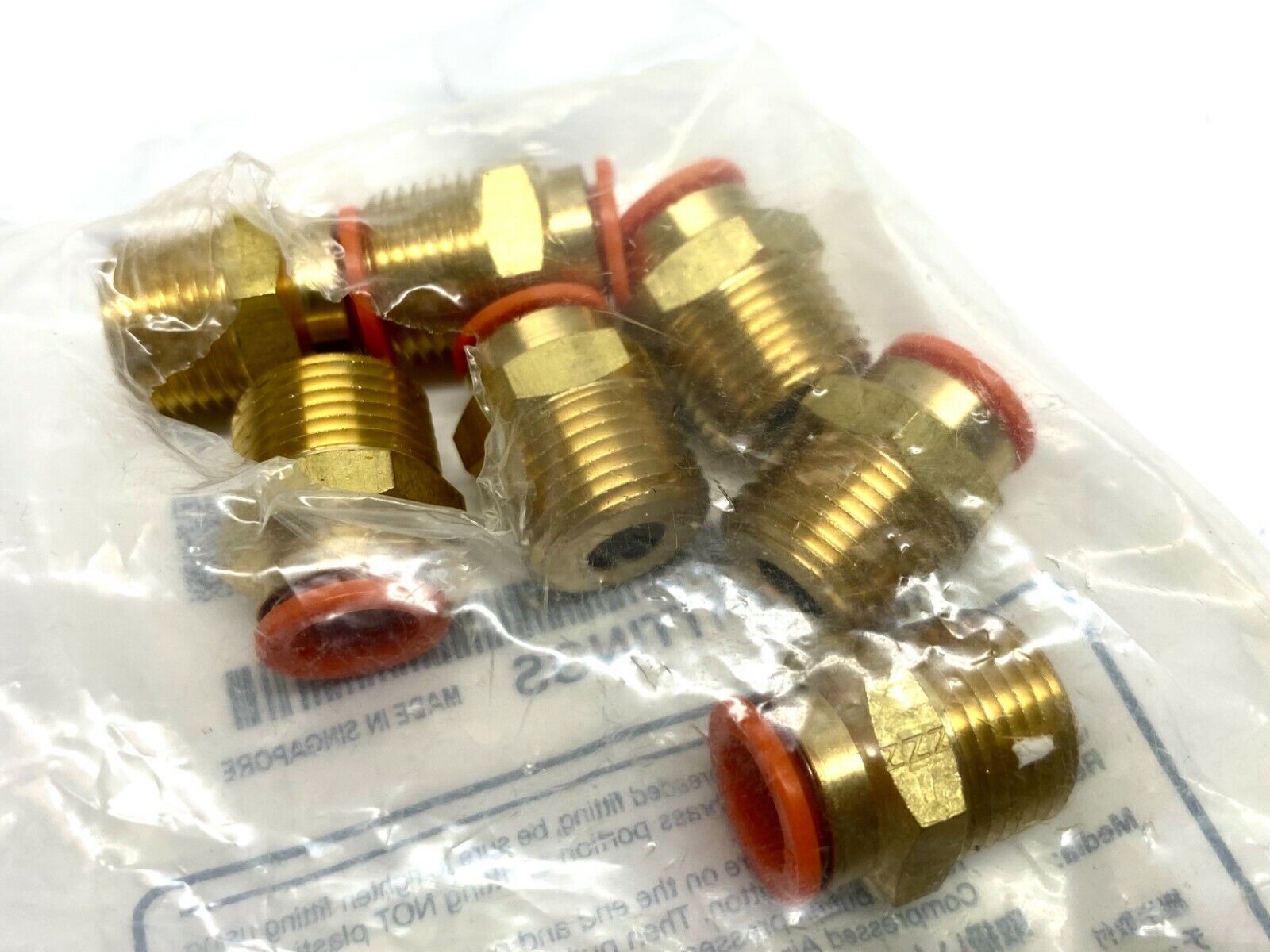 SMC KQ2H11-36A Pneumatic Fittings 3/8" Tube 3/8" NPT LOT OF 7 - Maverick Industrial Sales