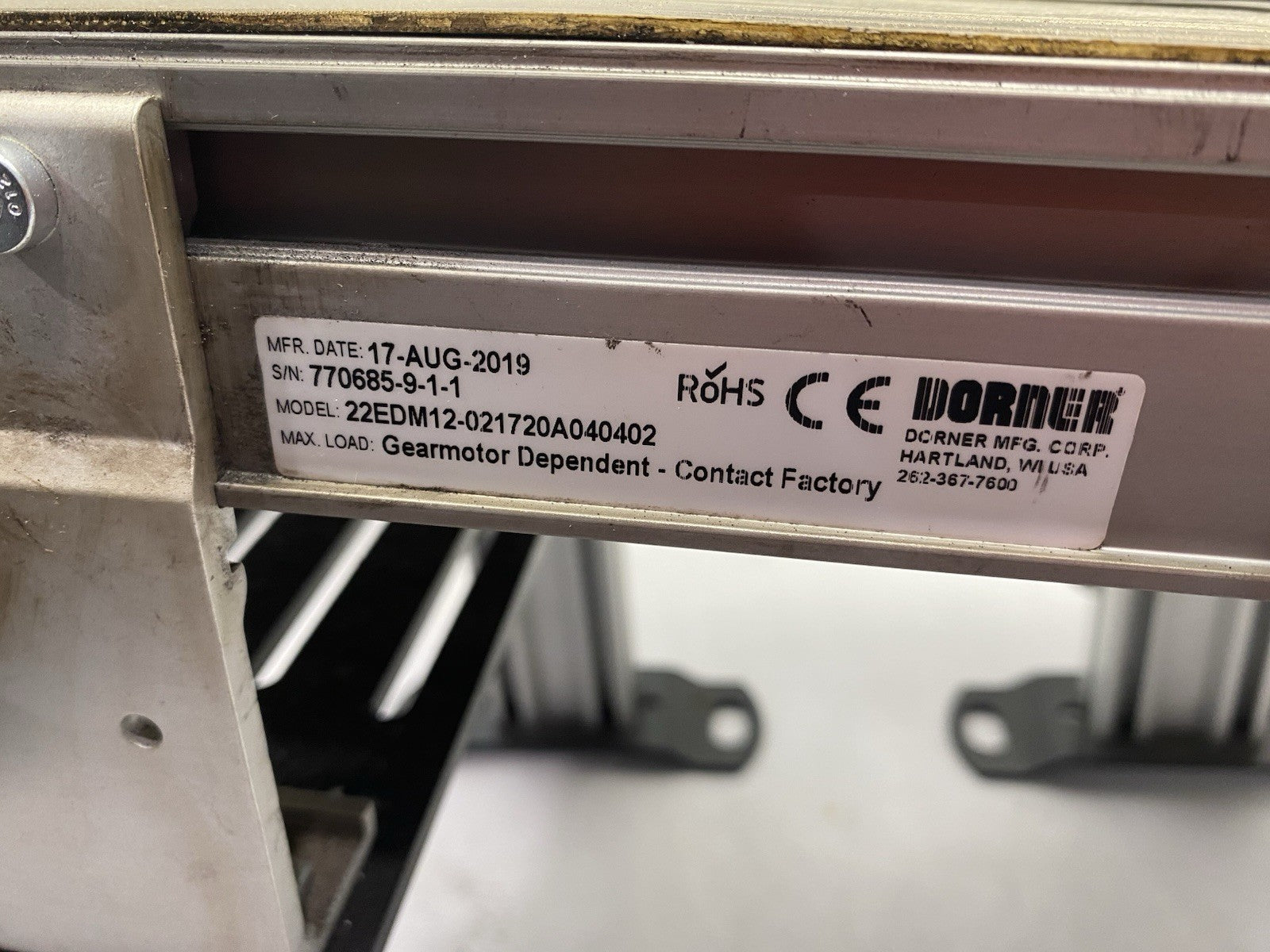 Dorner 22EDM12-021720A040402 2200 Series Flat-Belt Conveyor 12" W x 26" L - Maverick Industrial Sales