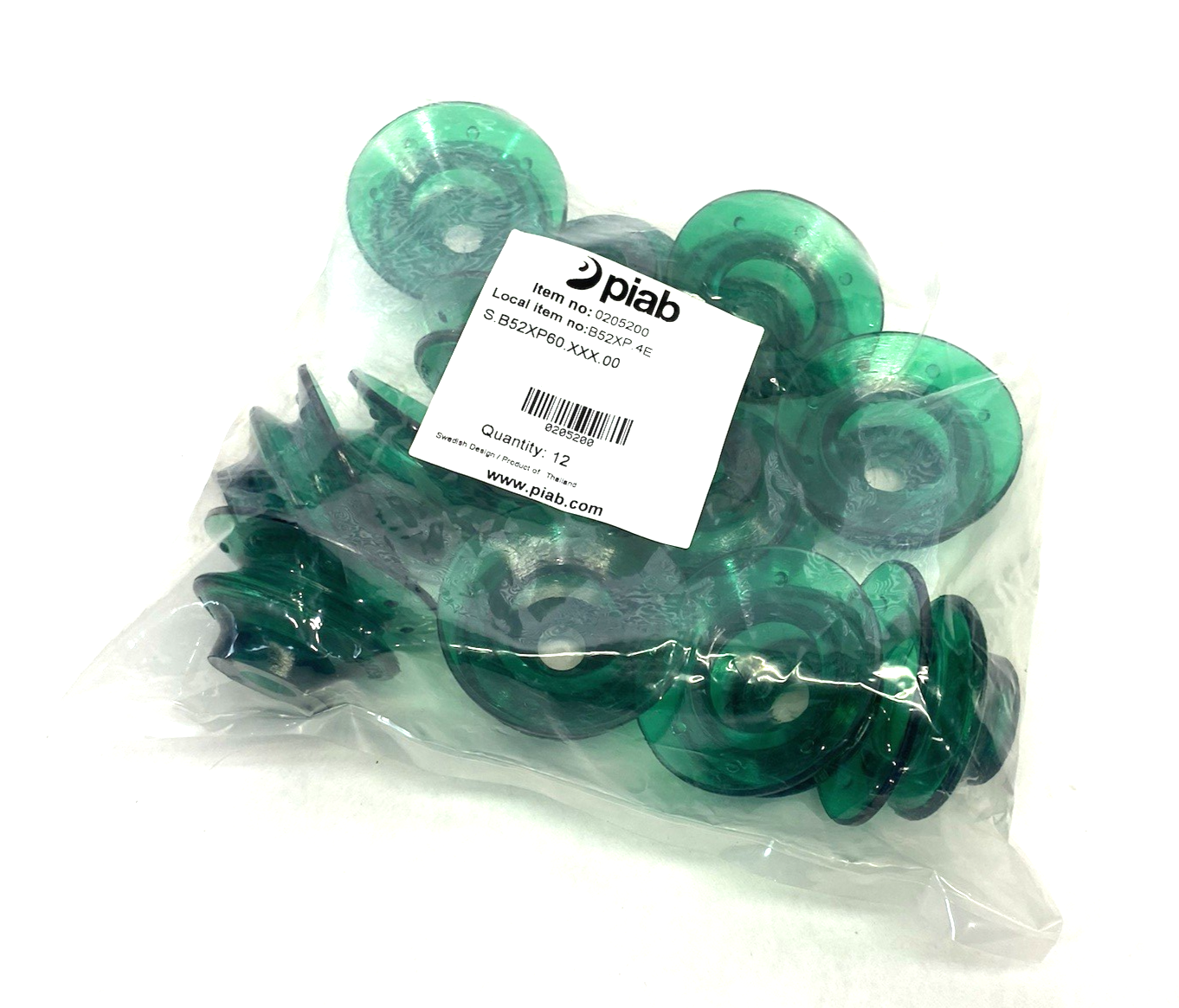 Piab 0205200 Suction cup B52XP Polyurethane 60 S.B52XP60.XX.00 PKG OF 12 - Maverick Industrial Sales