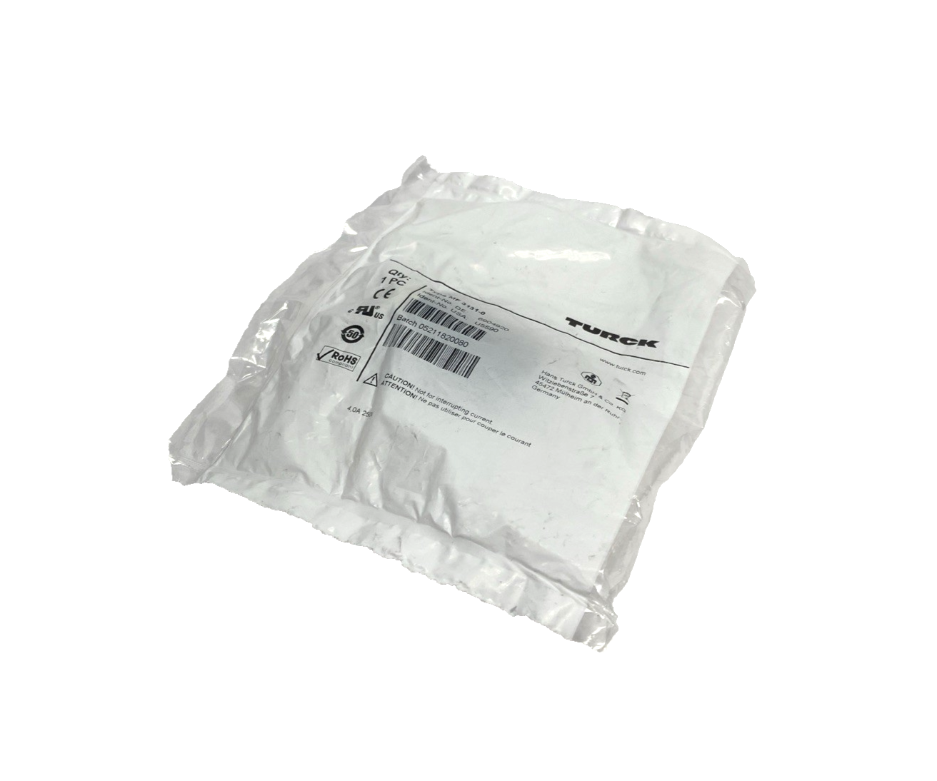 Turck MF 3131-0 Field Wireable Connector 1-3/8" 3-Pin Female U5590 - Maverick Industrial Sales
