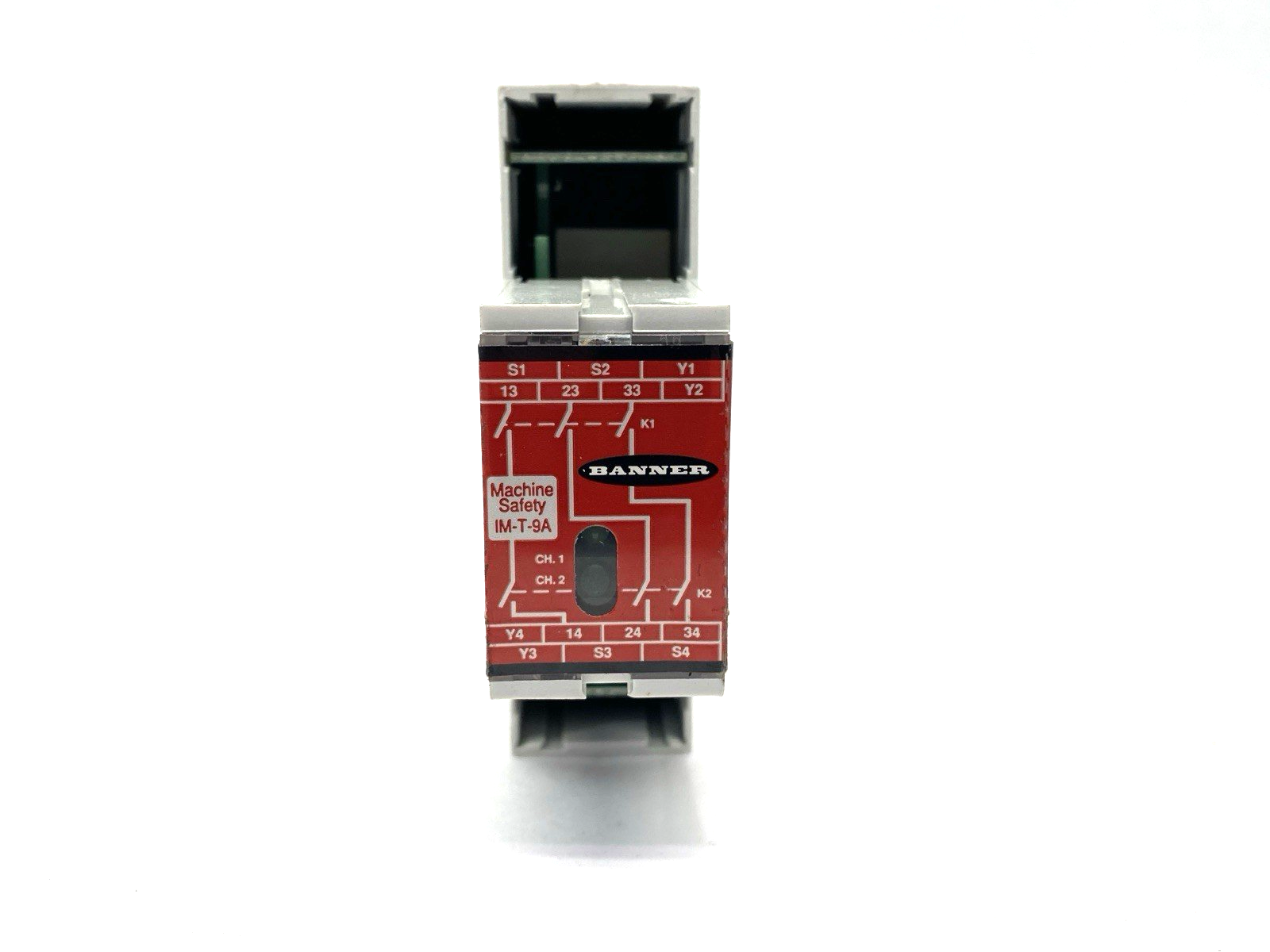 Banner IM-T-9A Light Curtain Safety Relay Module 61425 MISSING CONNECTORS - Maverick Industrial Sales