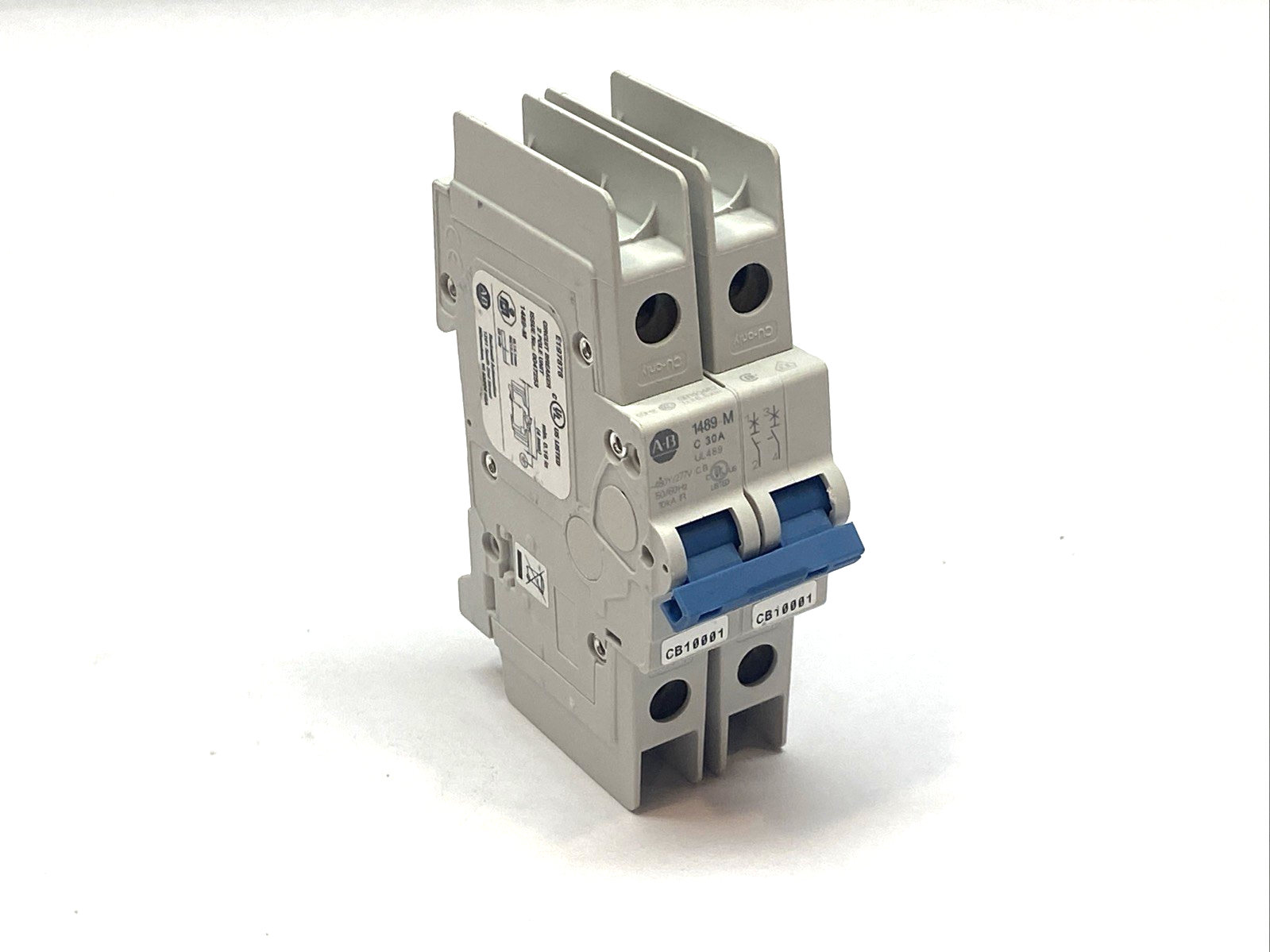 Allen Bradley 1489-M2C300 Ser. D 2 Pole Circuit Breaker ~480Y/277V 50/60Hz 30A - Maverick Industrial Sales
