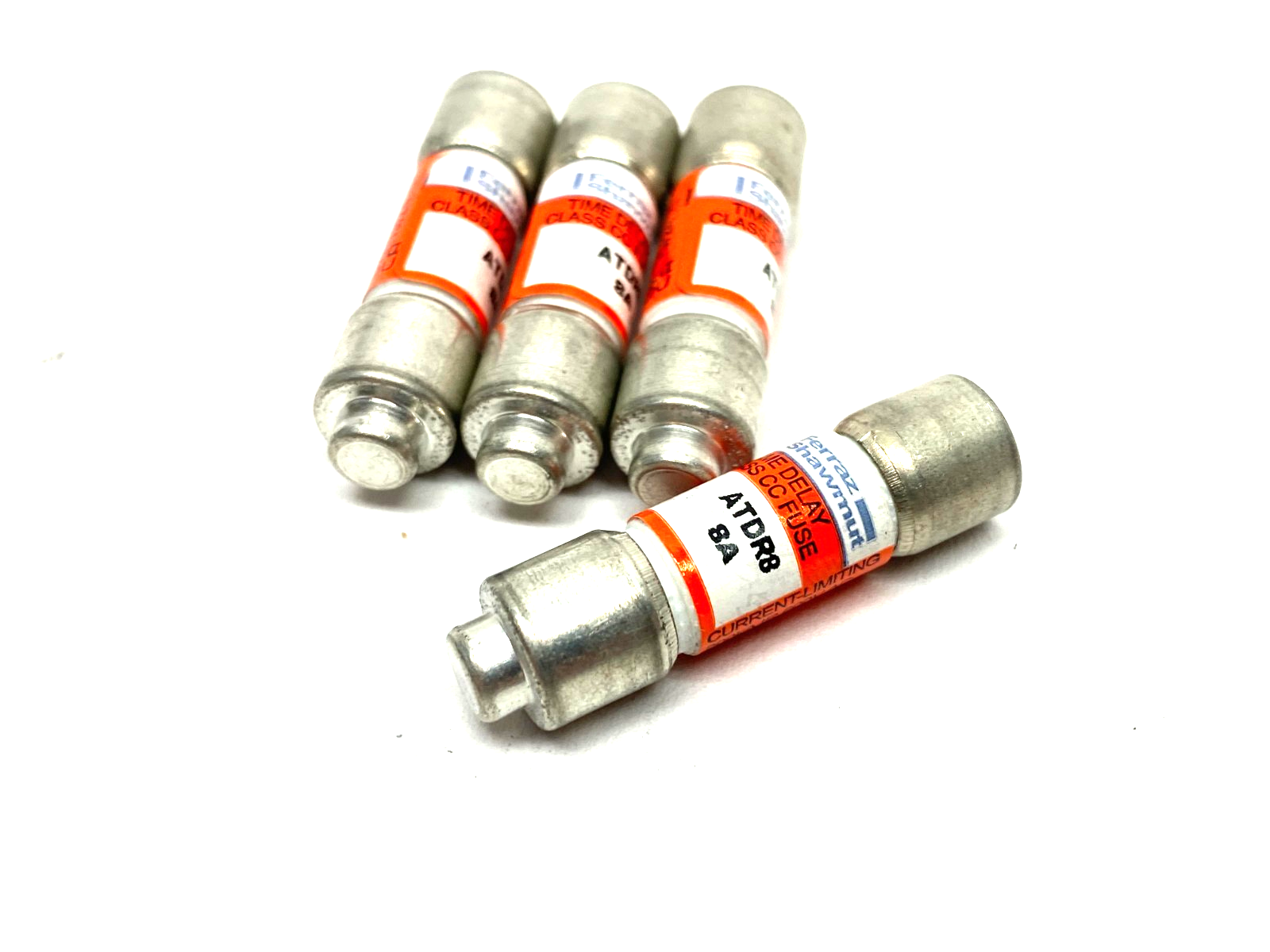 Ferraz Shawmut ATDR8 8A Time Delay Fuse Class CC LOT OF 4 - Maverick Industrial Sales