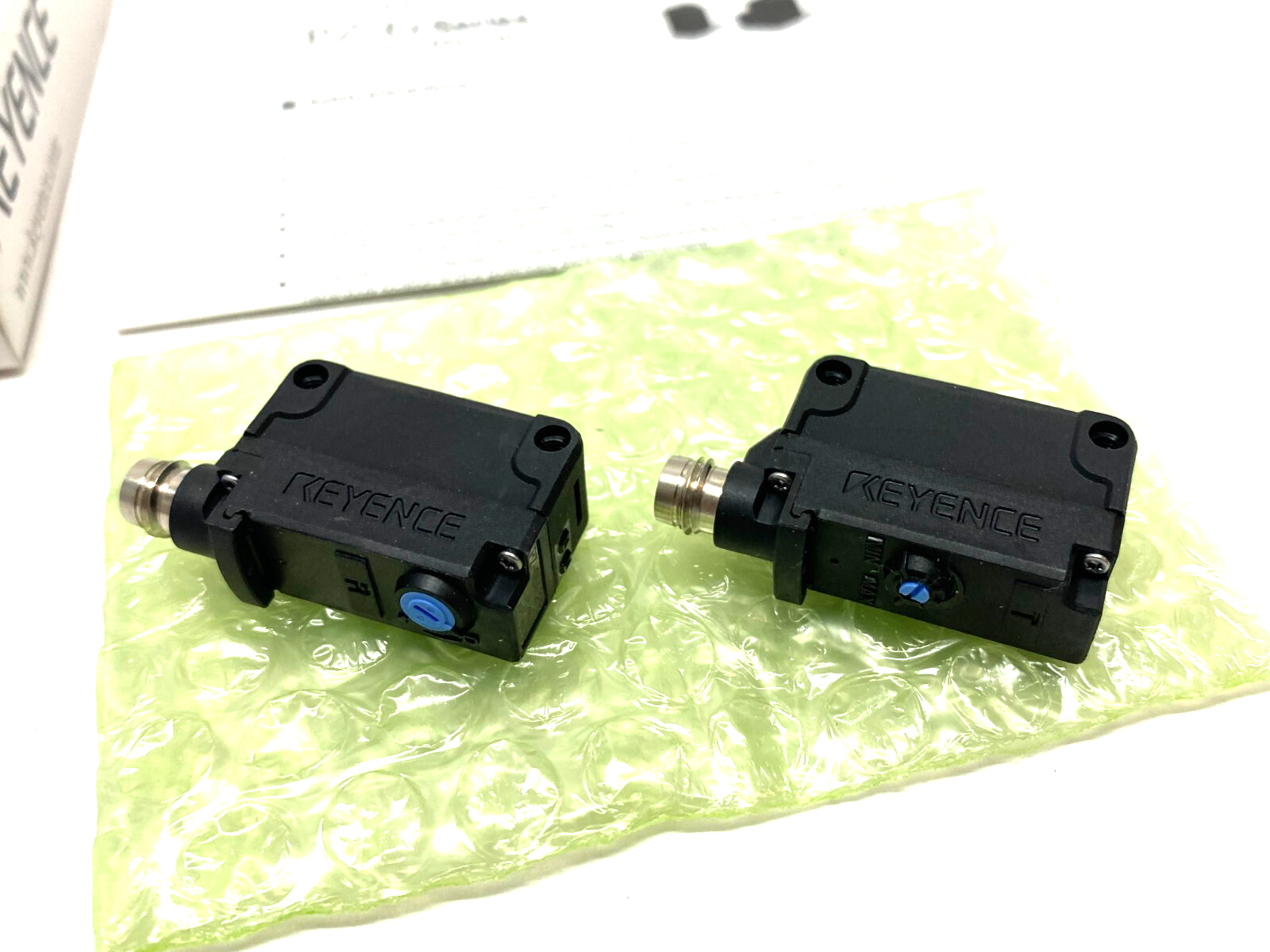 Keyence PZ-G51CP Square Transmissive Thrubeam Sensor Set M8 Connector Type - Maverick Industrial Sales