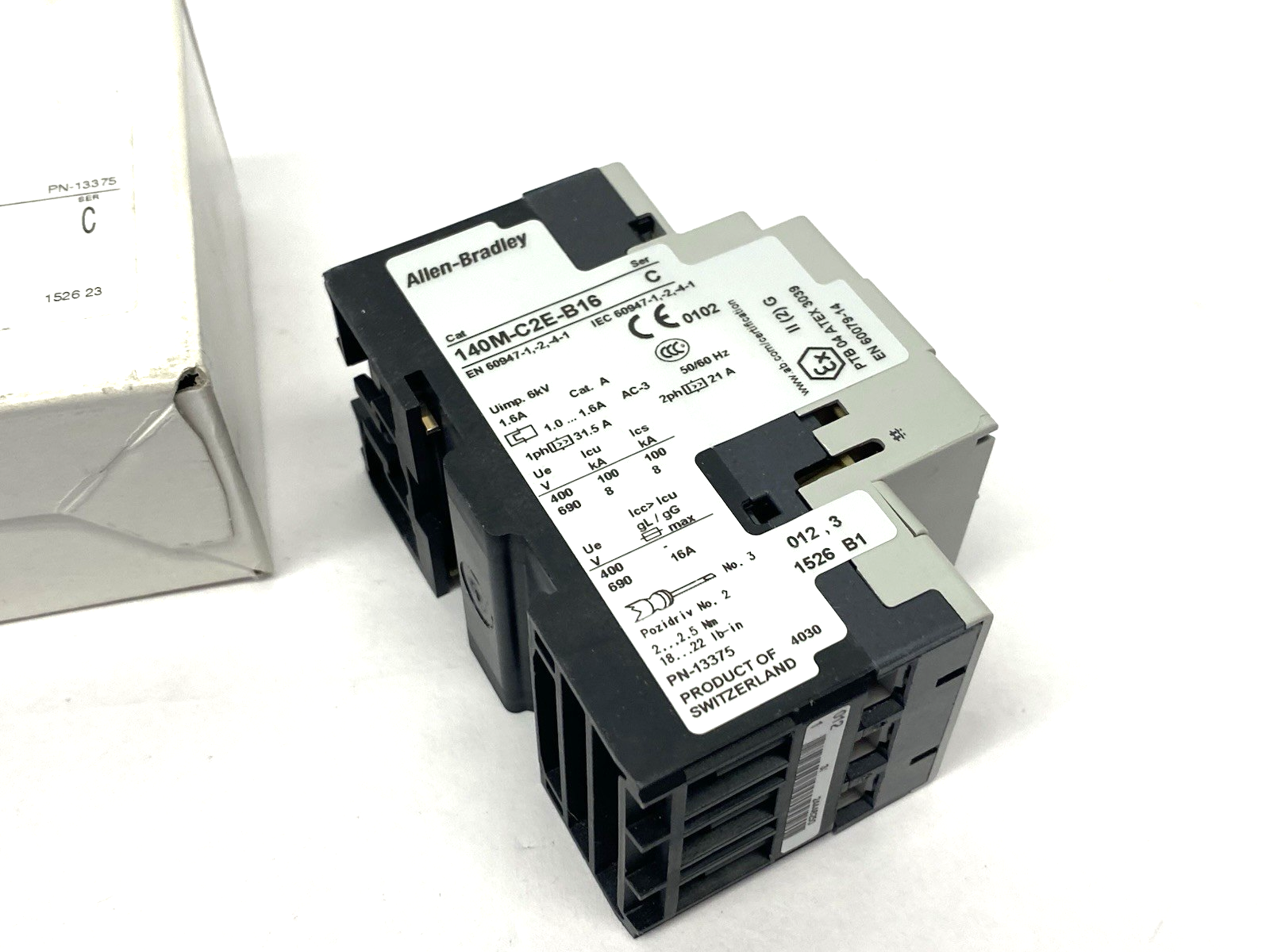 Allen Bradley 140M-C2E-B16 Ser. C Motor Protection Circuit Breaker 1.0 to 1.6A - Maverick Industrial Sales