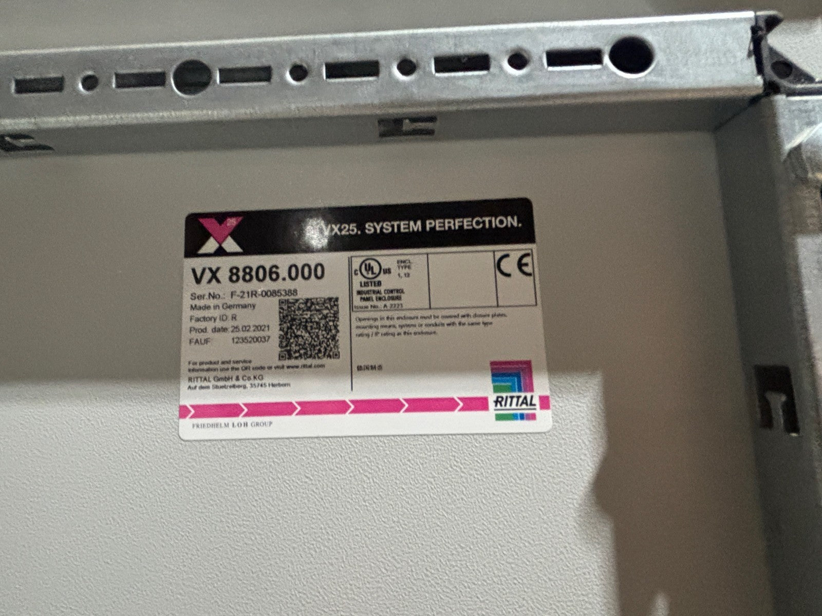 Rittal VX25 3-Bay Electrical Enclosure Cabinet VX 8606.00, VX 8806.00, 84x24x86 - Maverick Industrial Sales