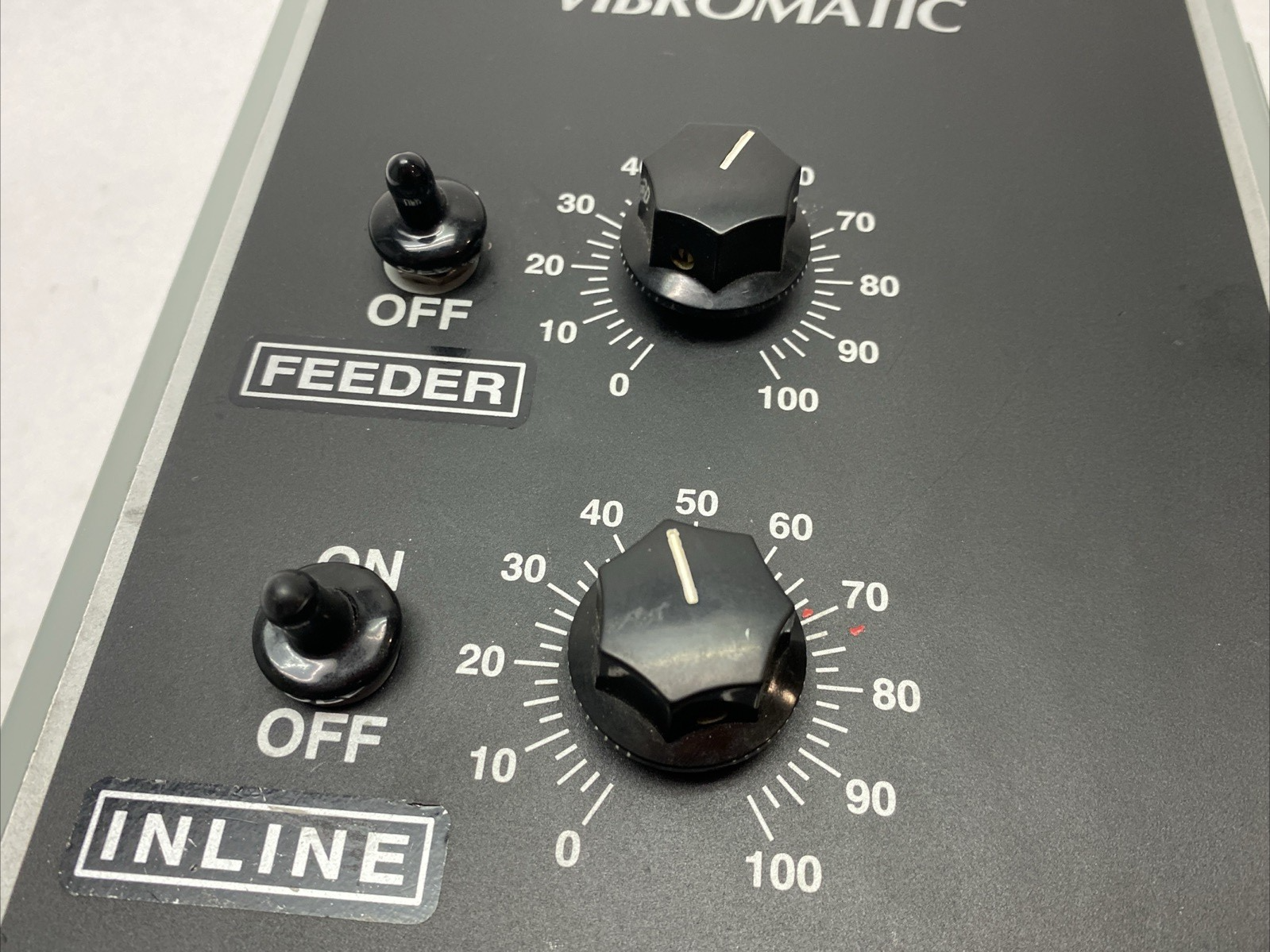 H002 | Vibromatic Incline/Feeder Controller for Vibrating Bowl Feeder, Adjustable - Used - Maverick Industrial Sales