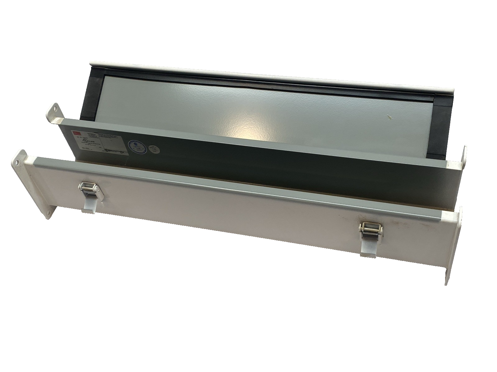 F44L24 | HOFFMAN nVent Wireway 4x4x24 Type 12 Lay-In Hinged Cover - Used - Maverick Industrial Sales
