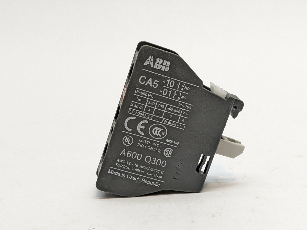 Ca5 01 CA5-01 | ABB CA5-01 Auxiliary Contact Front Mount Block 1 NC