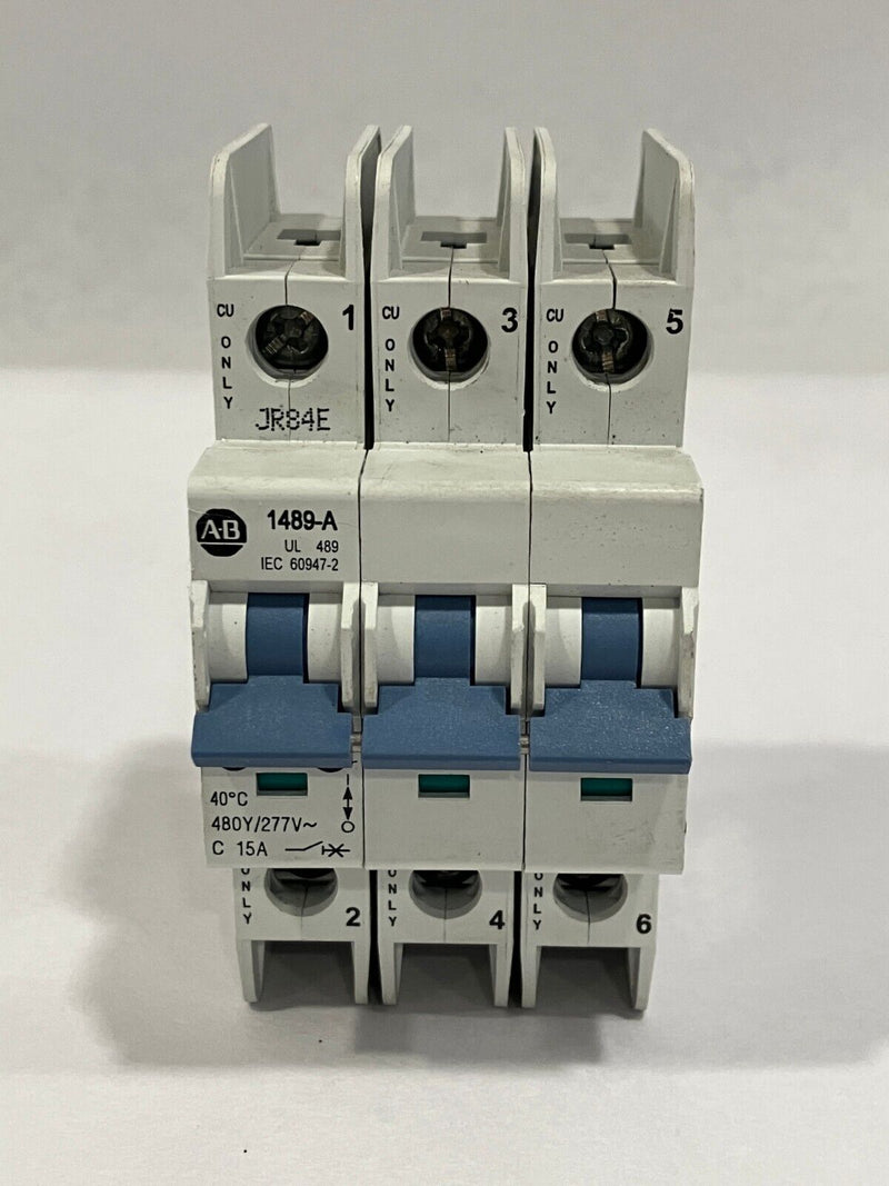 Allen Bradley 1489-A3C150 Ser A Circuit Breaker 15A 480Y/277V - Maverick Industrial Sales