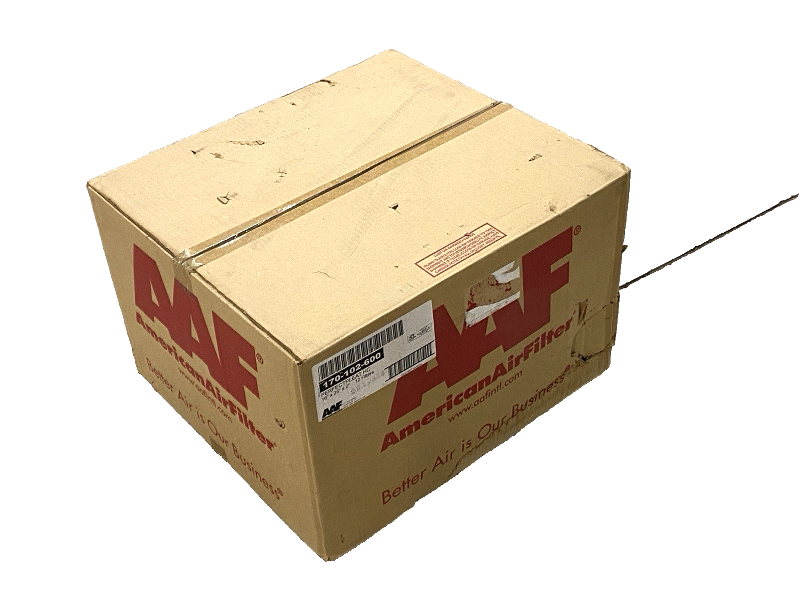 170-102-600 | AAF Flanders Perfect Pleat HC Filters 16" x 25" x 2" LOT OF 12 - Open box - Maverick Industrial Sales