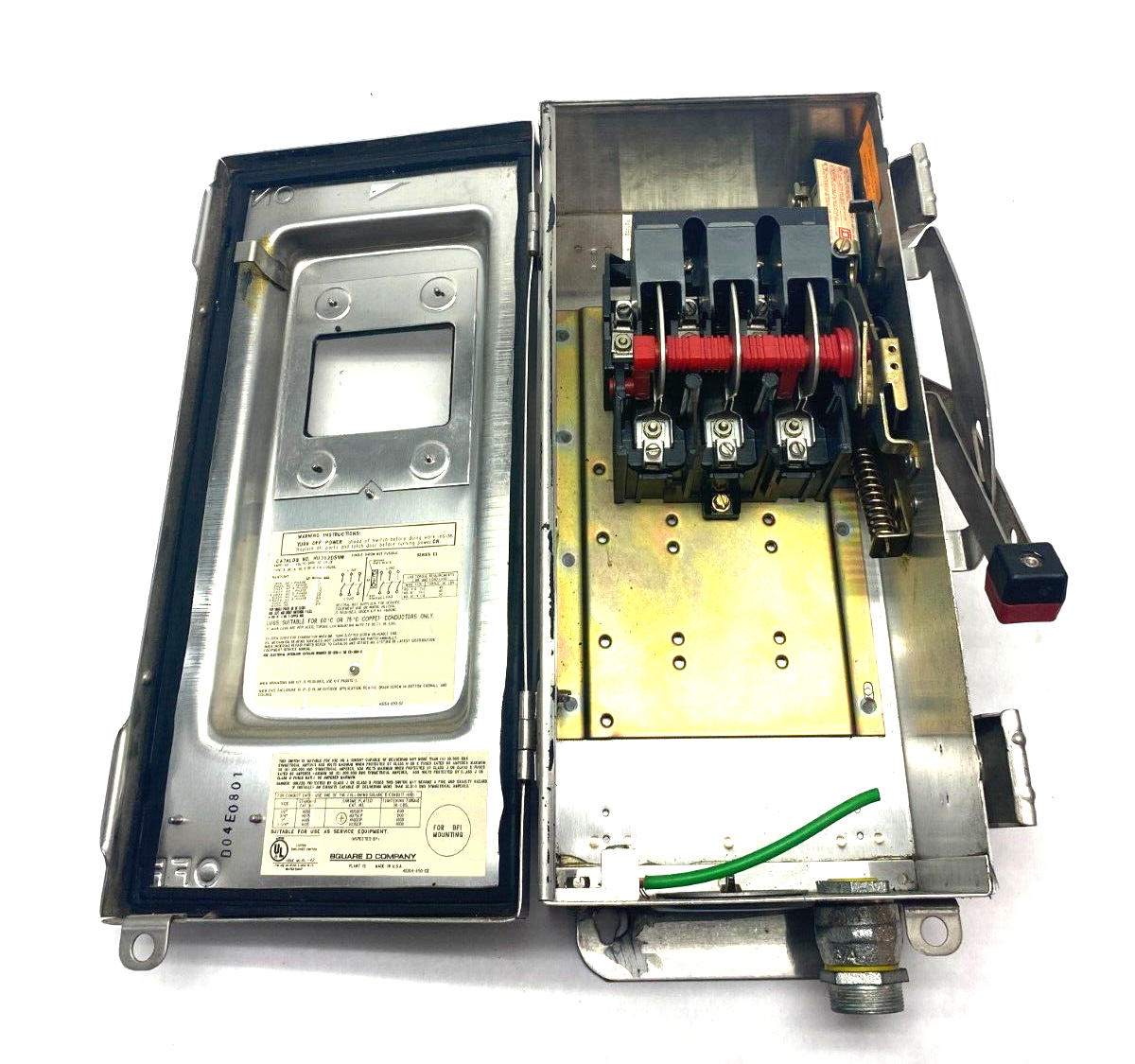 Square D HU362DSVW Stainless Steel Heavy Duty Safety Switch Series E1 - Maverick Industrial Sales