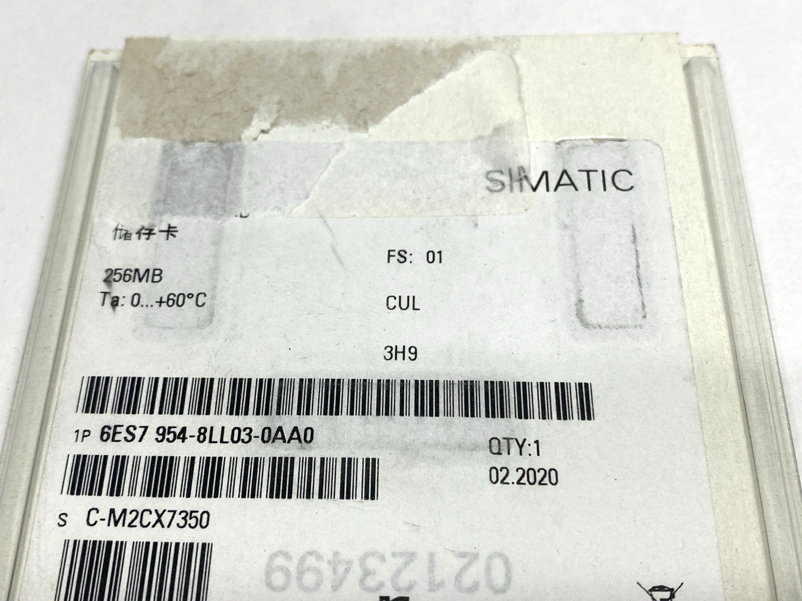 Siemens 6ES7 954-8LL03-0AA0 SIMATIC Memory Card for S7-1x00 CPU 256MB - Maverick Industrial Sales