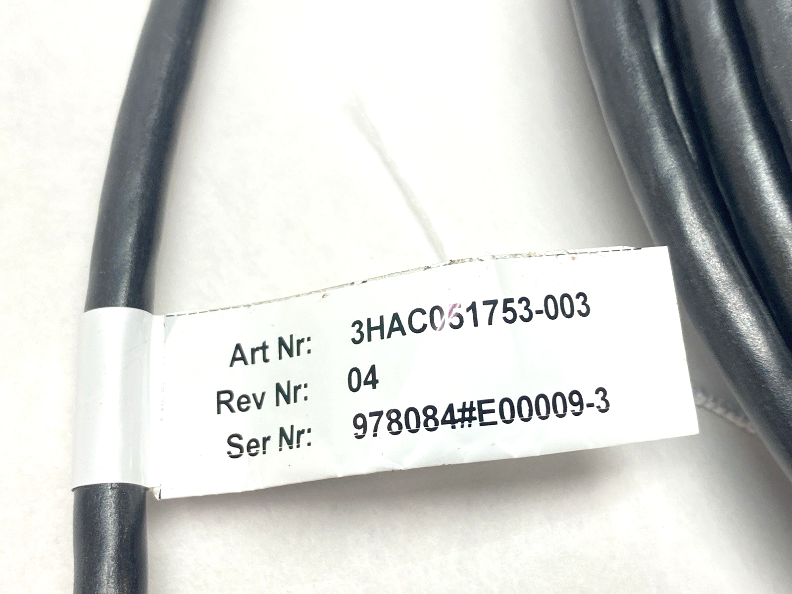 3HAC051753-003 | ABB Camera Power Integrated Vision Power Cable 10m Sgl-End - New – Open box - Maverick Industrial Sales