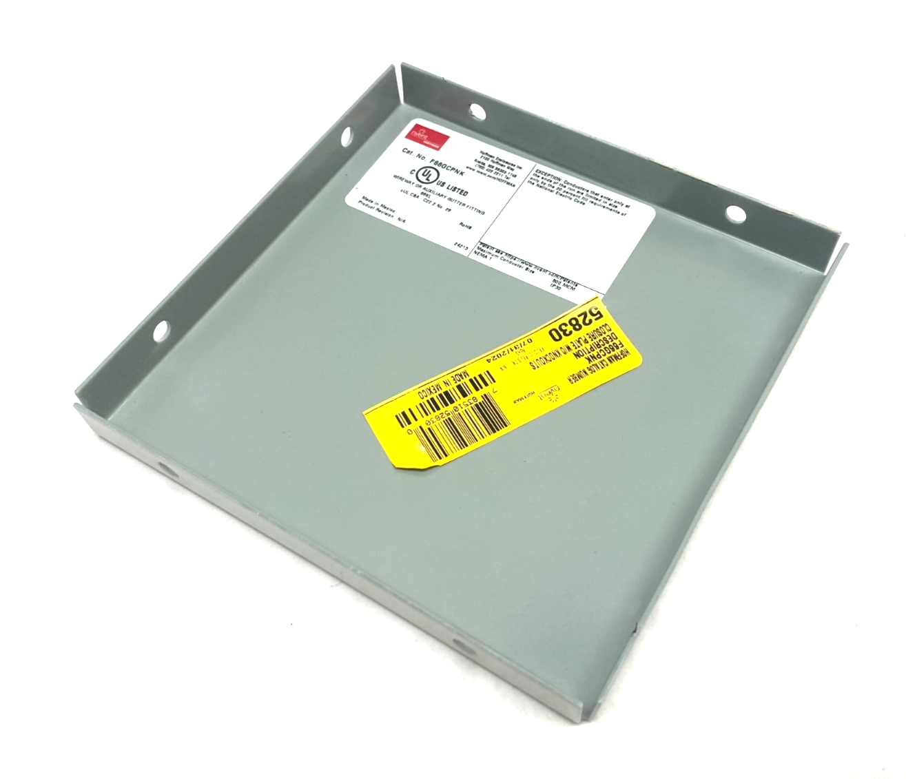 F66GCPNK | Hoffman nVent Closure Plate w/o Knockouts PAINTED WHITE 52830 - New – Open box - Maverick Industrial Sales