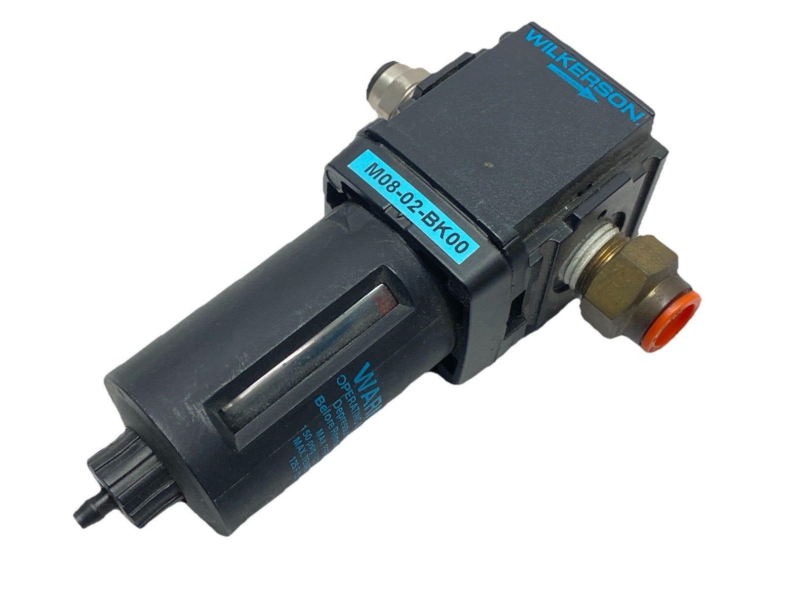 M08-02-BK00 | Wilkerson Pneumatic Filter 1/4" NPT - Used - Maverick Industrial Sales