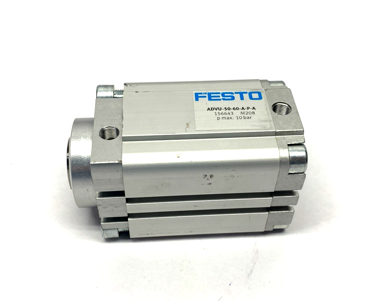 Festo ADVU-50-60-A-P-A Compact Cylinder 50mm Bore 60mm Stroke 156643 - Maverick Industrial Sales