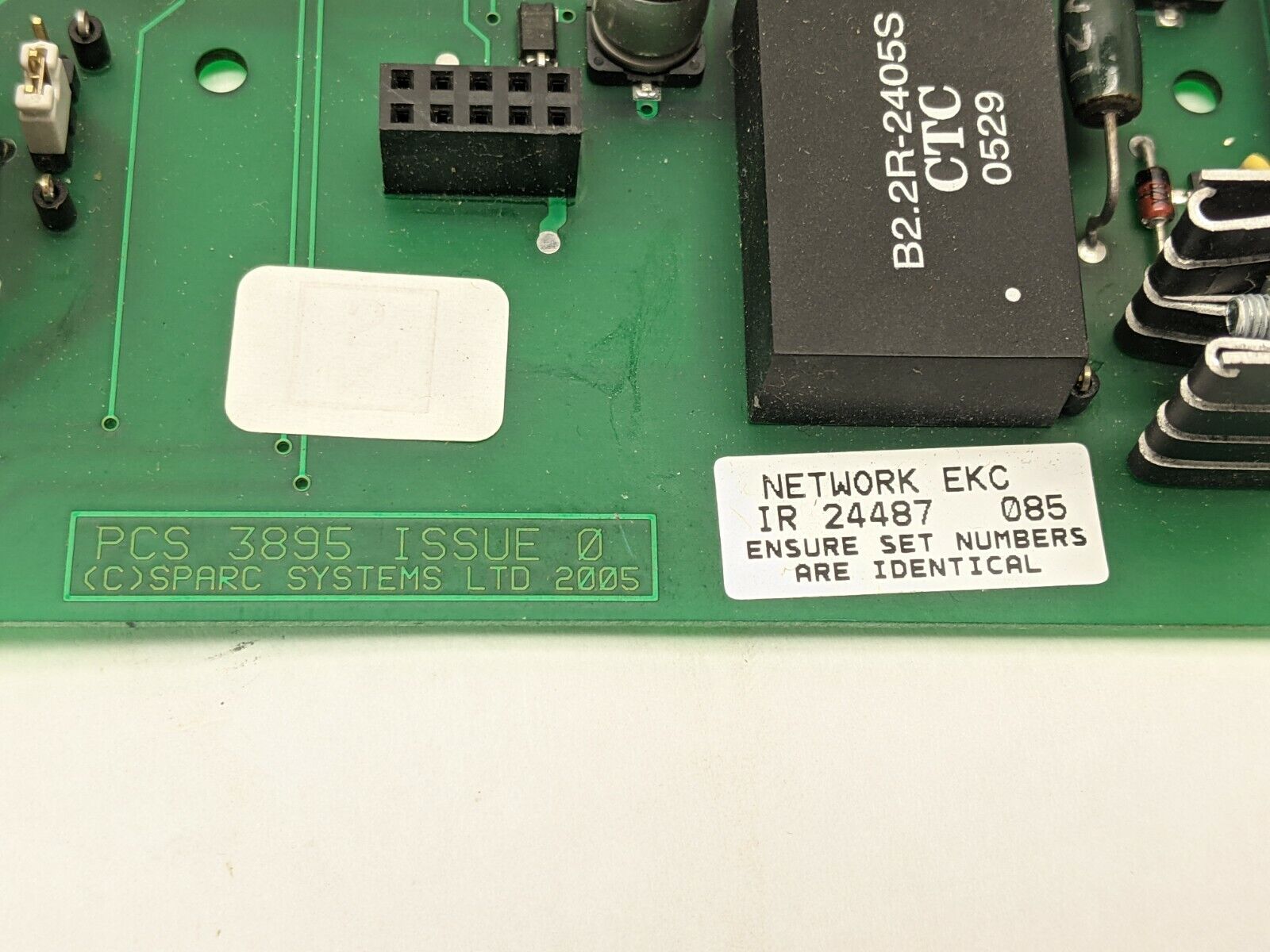 Sparc Systems PCS 3895 IR 24487 Automated Counter Network Card PCB - Maverick Industrial Sales