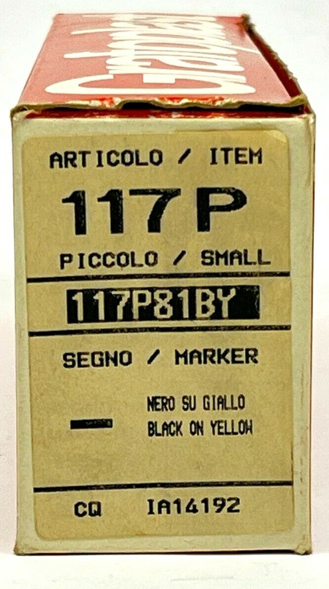 Grafoplast 117P81BY Trasp System Wire Markers - Black on Yellow 10 Strips - Maverick Industrial Sales