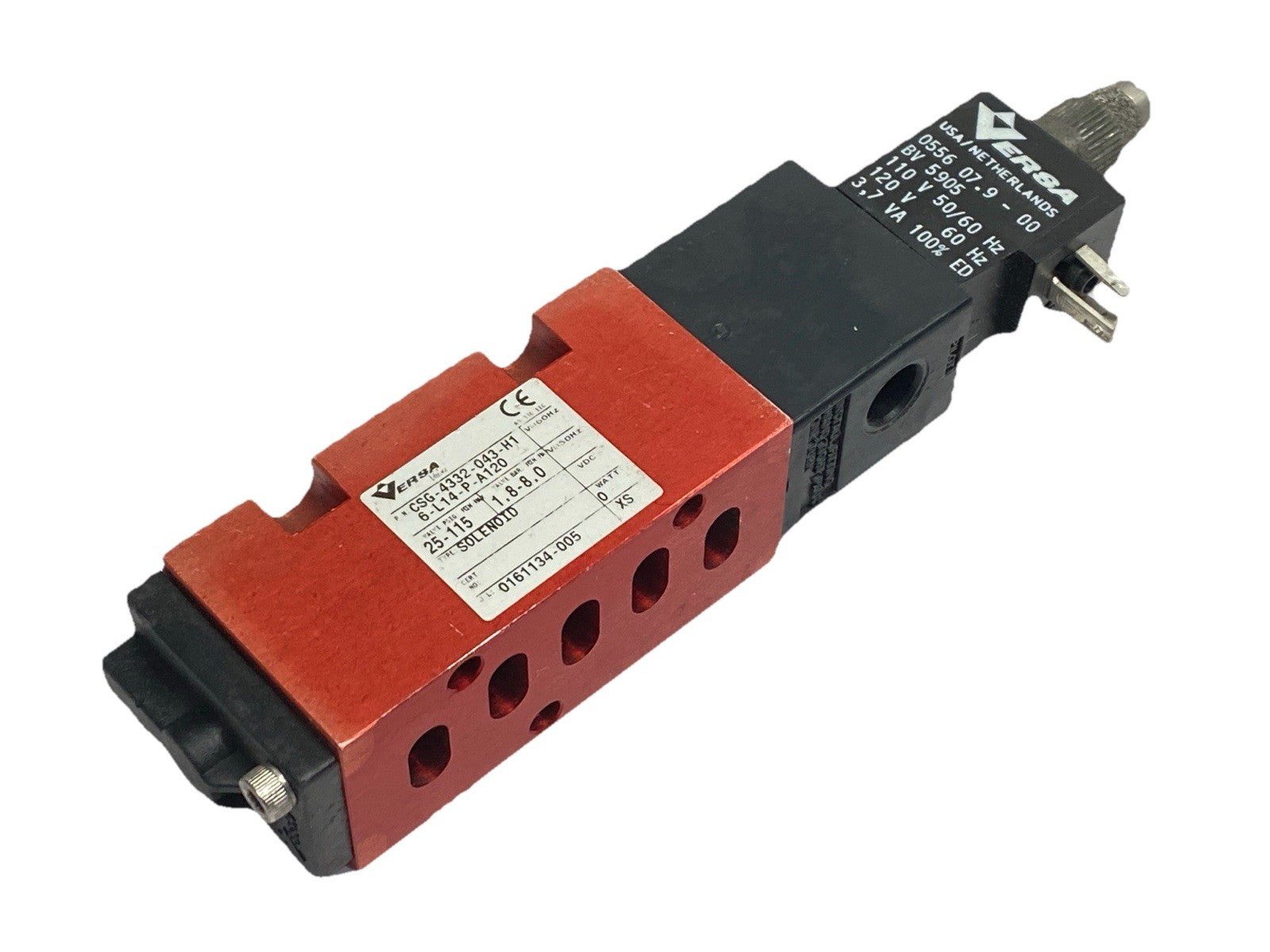 CSG-4332-043-H16-L14-P-A120 | Versa Solenoid Valve 4-Way 110/120V - For parts or not working - Maverick Industrial Sales