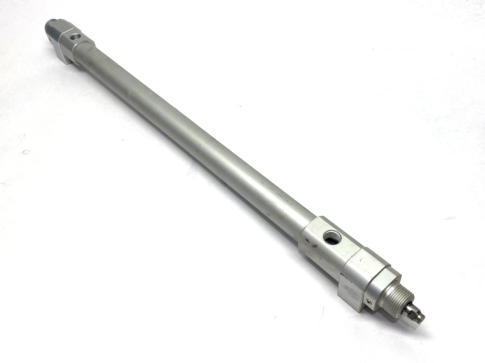 RHCL20-300 | SMC Pneumatic Cylinder 20mm Bore 300mm Stroke BROKEN ROD THREAD - For parts or not working - Maverick Industrial Sales