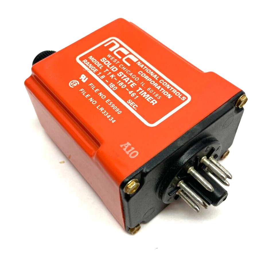 NCC National Controls Corp T1K-00180-461 Solid-State Time Delay Relay 1.8-180sec - Maverick Industrial Sales