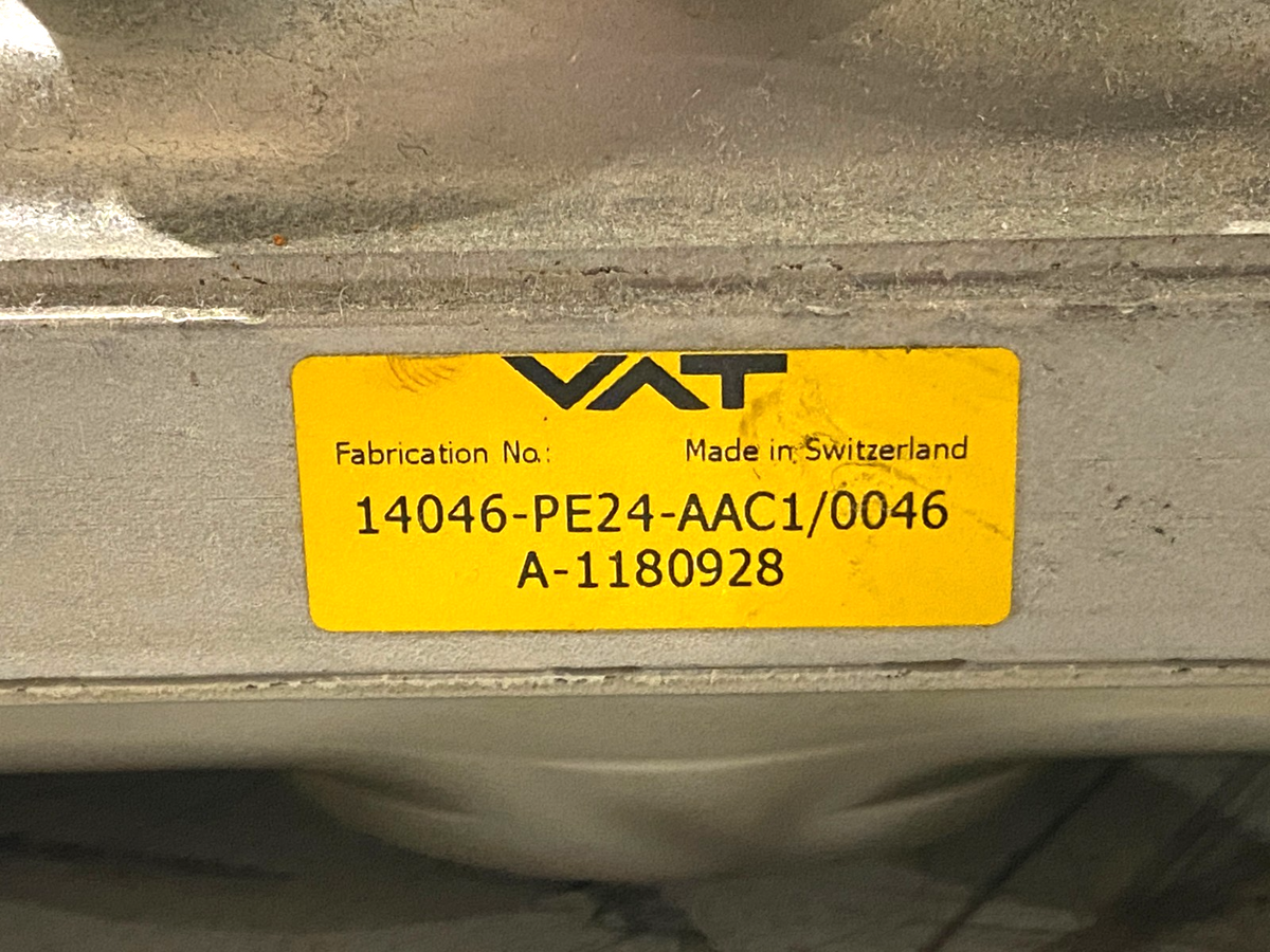 VAT 14046-PE24-AAC1/0046 HV Gate Valve, Stainless Steel, 200mm ID, ISO-F Flange - Maverick Industrial Sales