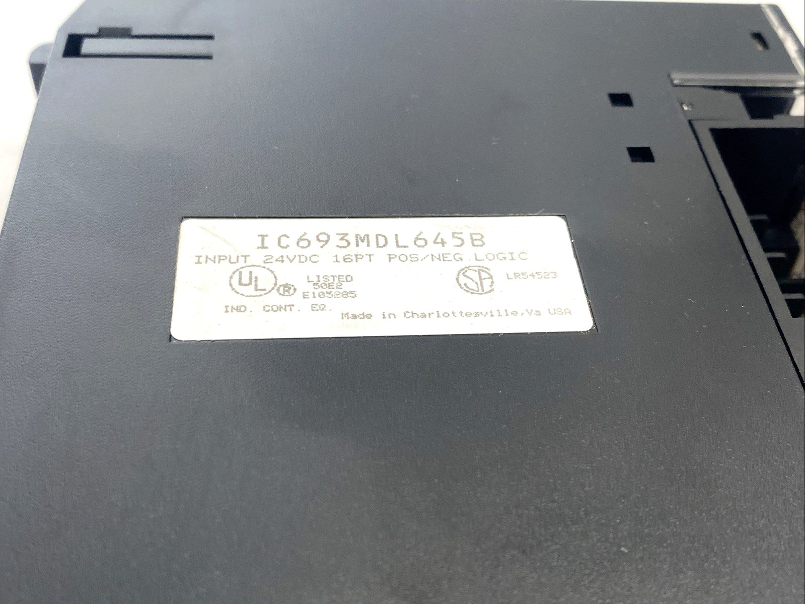 IC693MDL645B | GE Fanuc Input Module 24VDC 16PT Pos/Neg Logic - Used - Maverick Industrial Sales