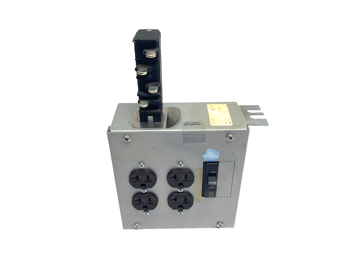 StarLine CB100NE12-520Q-4 Track Busway Tap Box 20A 208Y/120, 120V Load, 4-Outlet - Maverick Industrial Sales