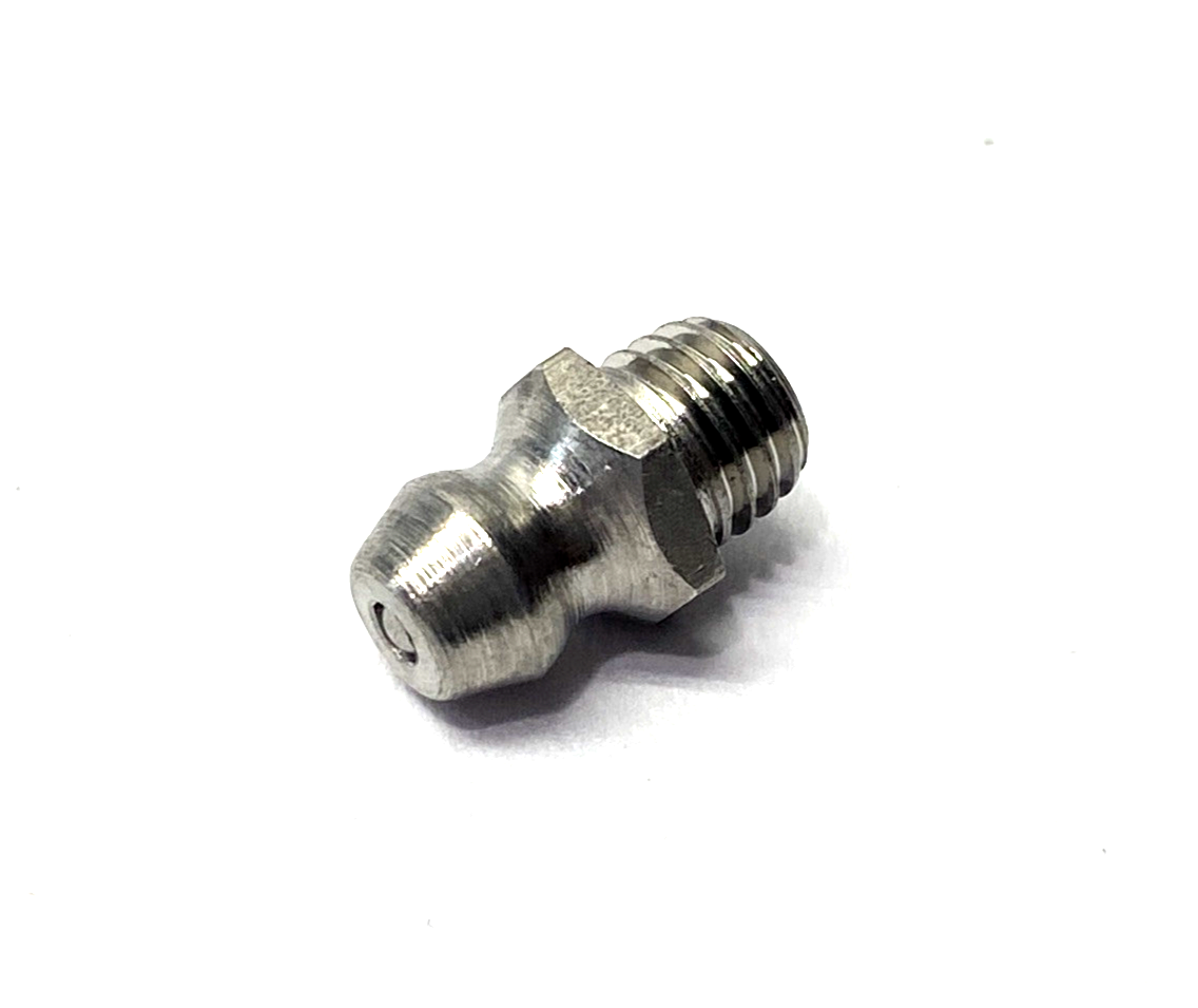 1293K21 Grease Fitting, Striaght, 303 SS, 1/4"-28 SAE-LT Male, 17/32" OAL, 5-PK - Maverick Industrial Sales