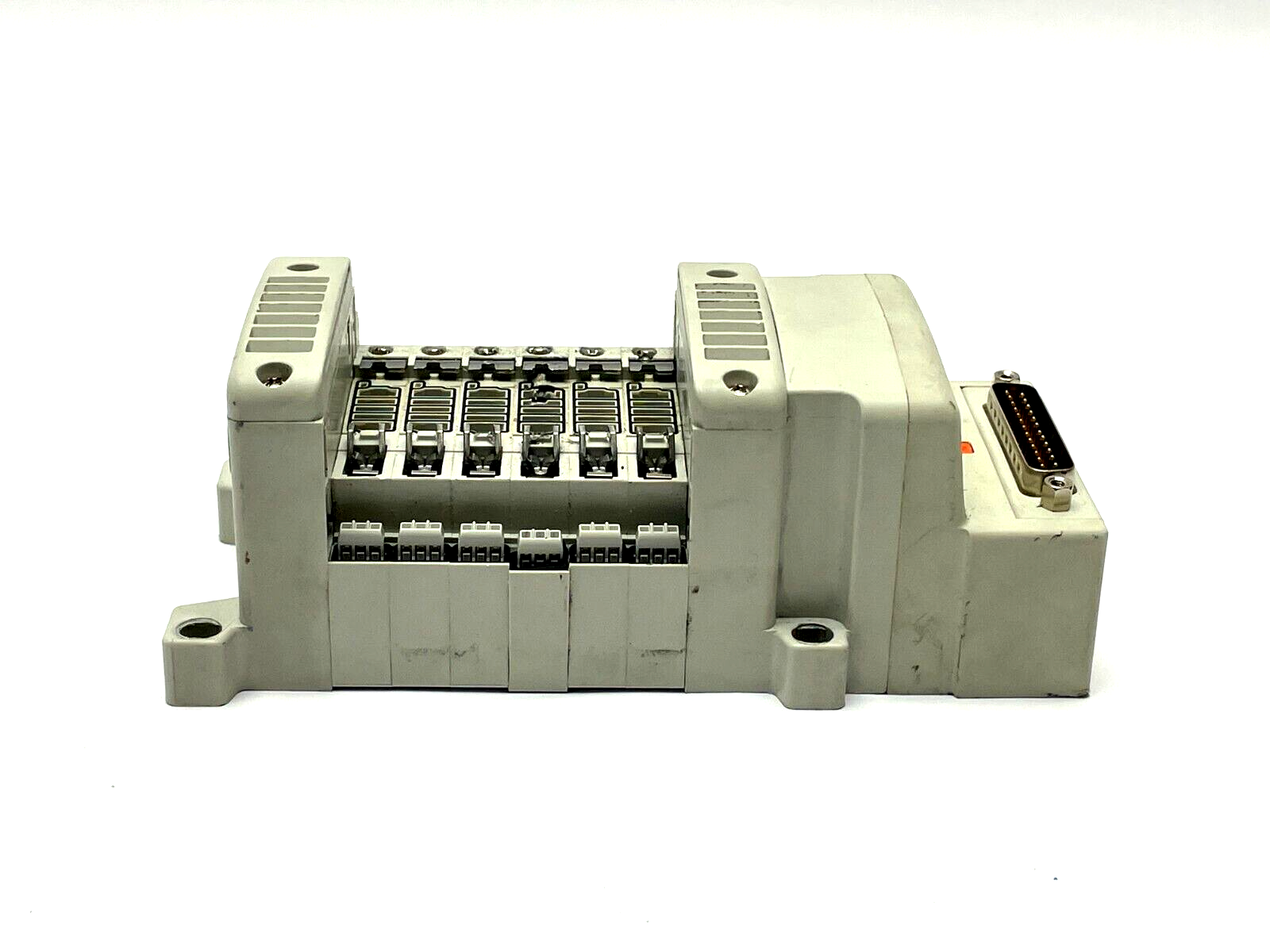 VV5QC11-06N3FD0-S | SMC Base Mounted Manifold Plug-In - Used - Maverick Industrial Sales