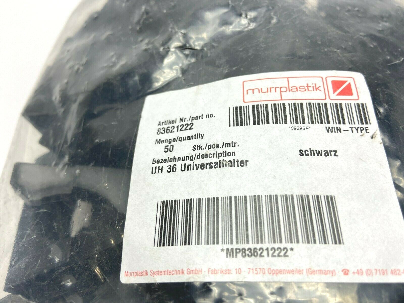 83621222 | Murrplastic Type 36 M40/P36(S) Conduit Holder LOT OF 50 - New - Maverick Industrial Sales