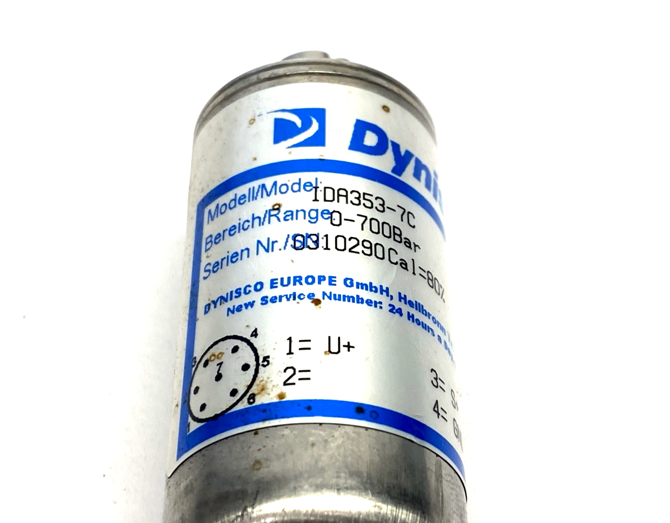IDA353-7C | Dynisco Pressure Transducer 0-700 Bar - Used - Maverick Industrial Sales