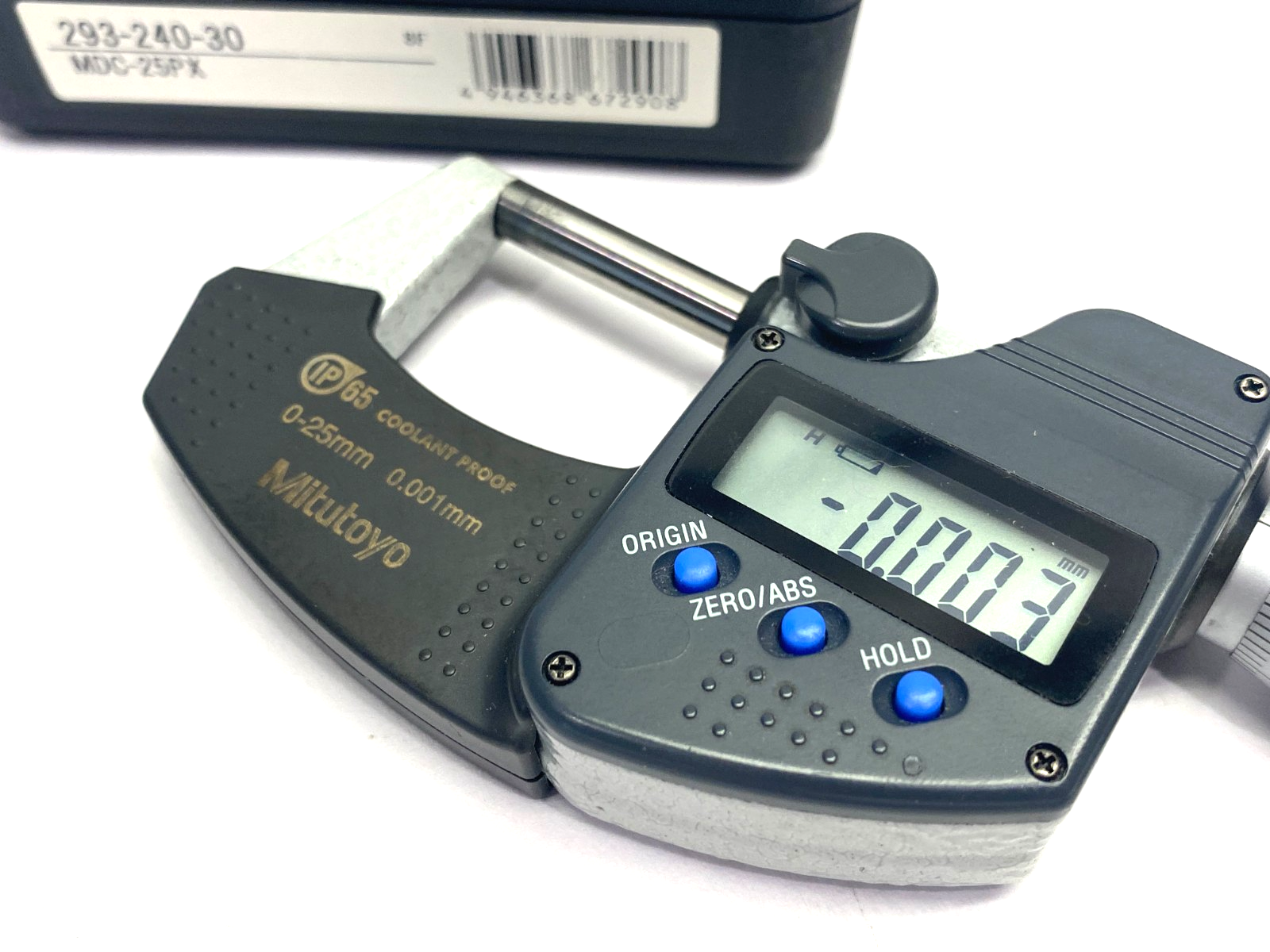 Mitutoyo 293-240-30 Digimatic Micrometer IP65 Coolant Proof MDC-25PX - Maverick Industrial Sales