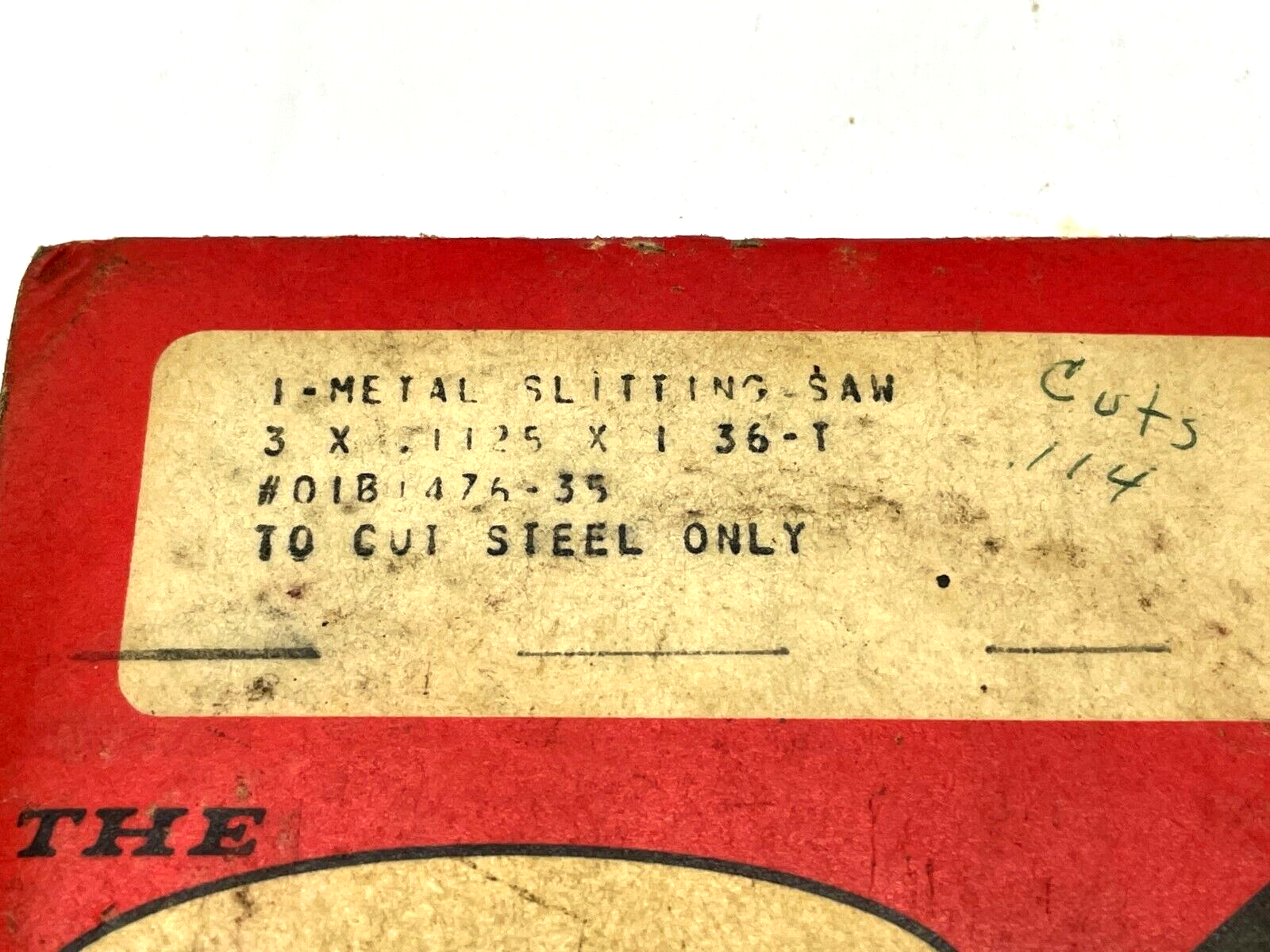 Cleveland Twist Drill Co. 0181476-35 Slitting Saw Blade 3 x .1125 x 1 - Maverick Industrial Sales