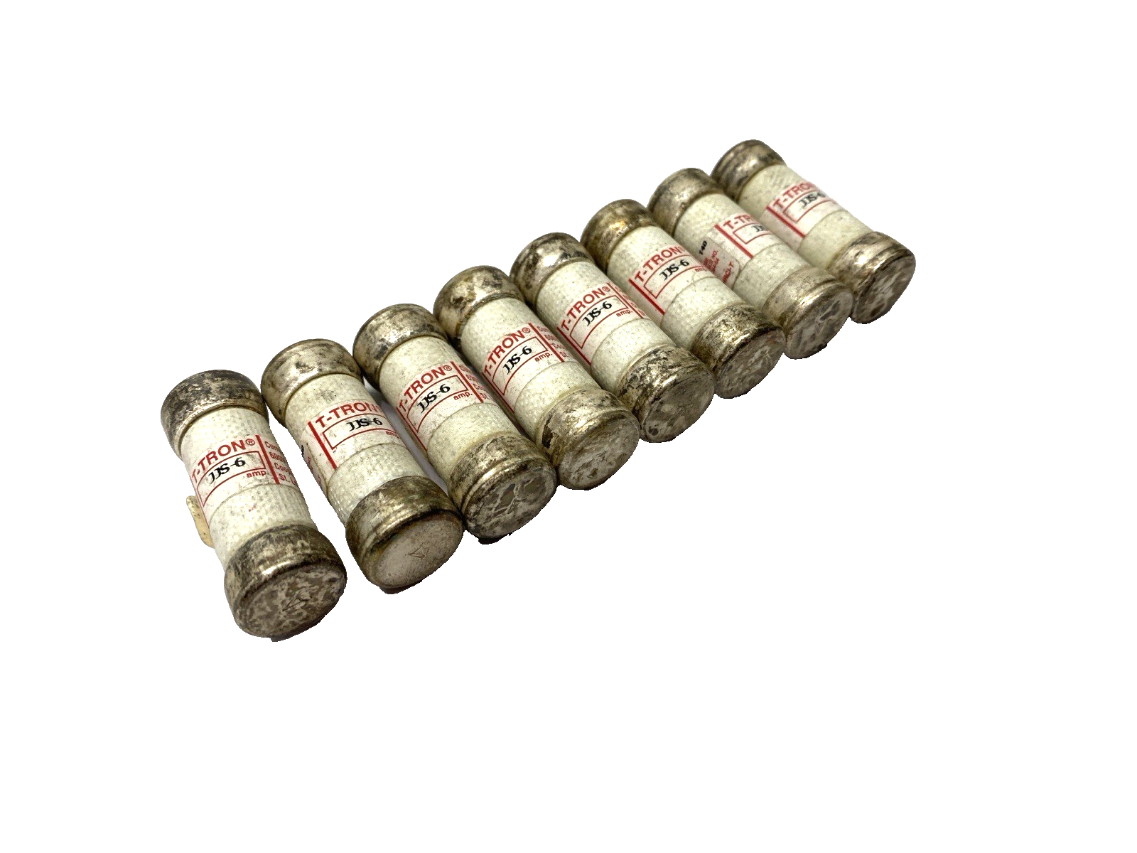 Cooper Bussmann JJS-6 T-Tron Fast-Acting Fuse Class T 600VAC 6A LOT OF 8 - Maverick Industrial Sales