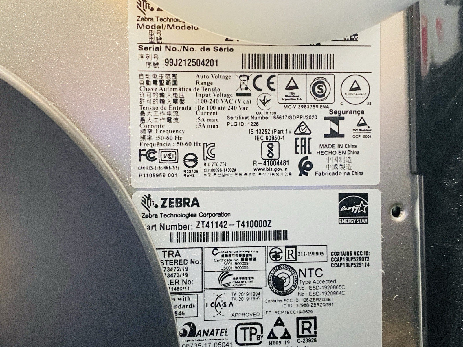 Zebra ZT411 Thermal Transfer Industrial Barcode Printer ZT41142-T410000Z - Maverick Industrial Sales