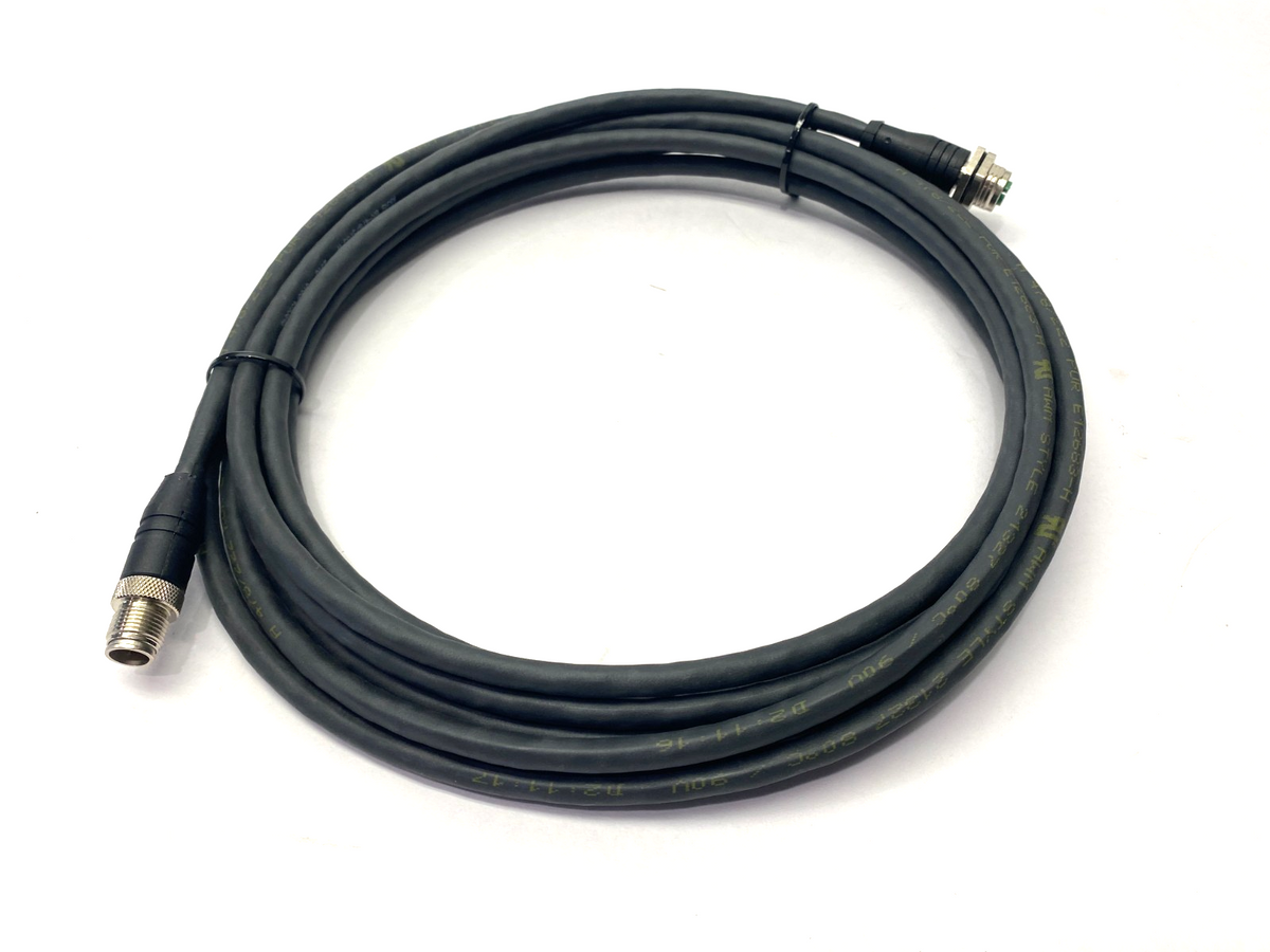 | Lumberg Automation RSTS 8X-RKHS 8X-478/5M Ethernet Cable M12 8-Pin M/F 5m - New – Open box - Maverick Industrial Sales
