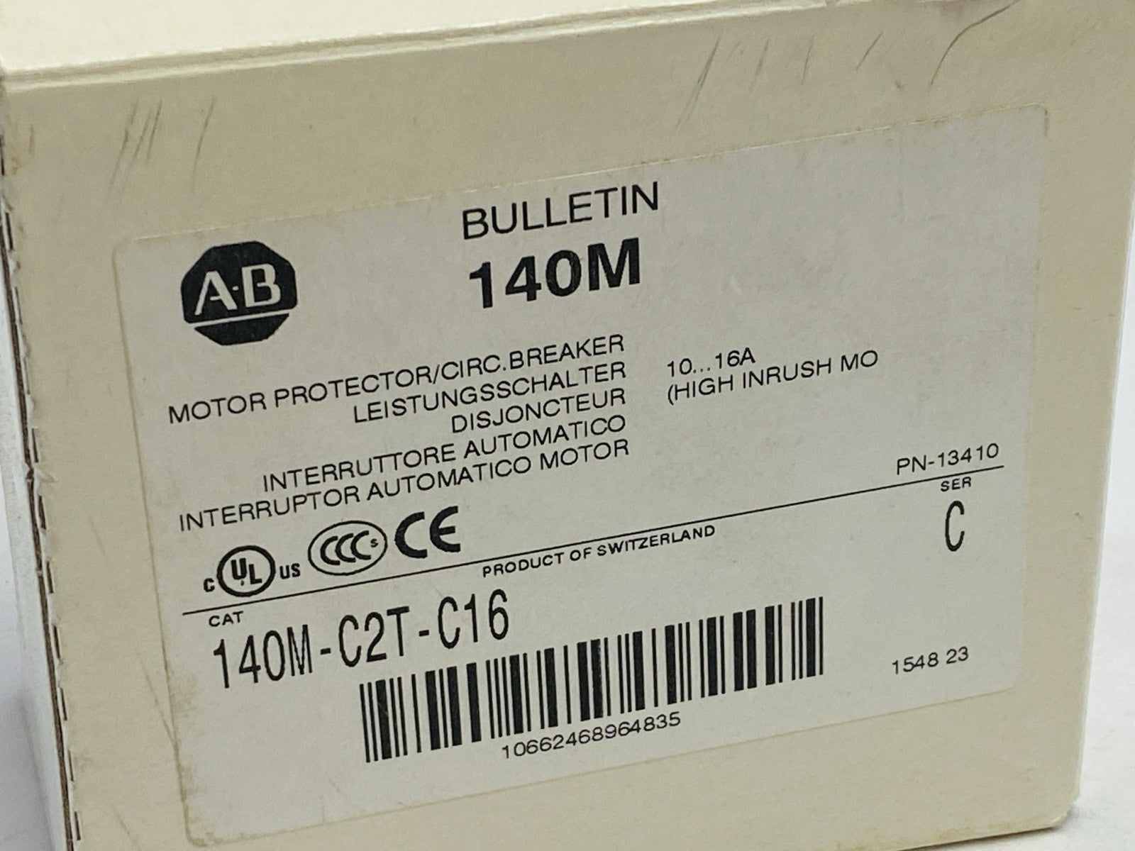 Allen Bradley 140M-C2T-C16 Ser. C Circuit Breaker Motor Protection 10/16A 3P - Maverick Industrial Sales