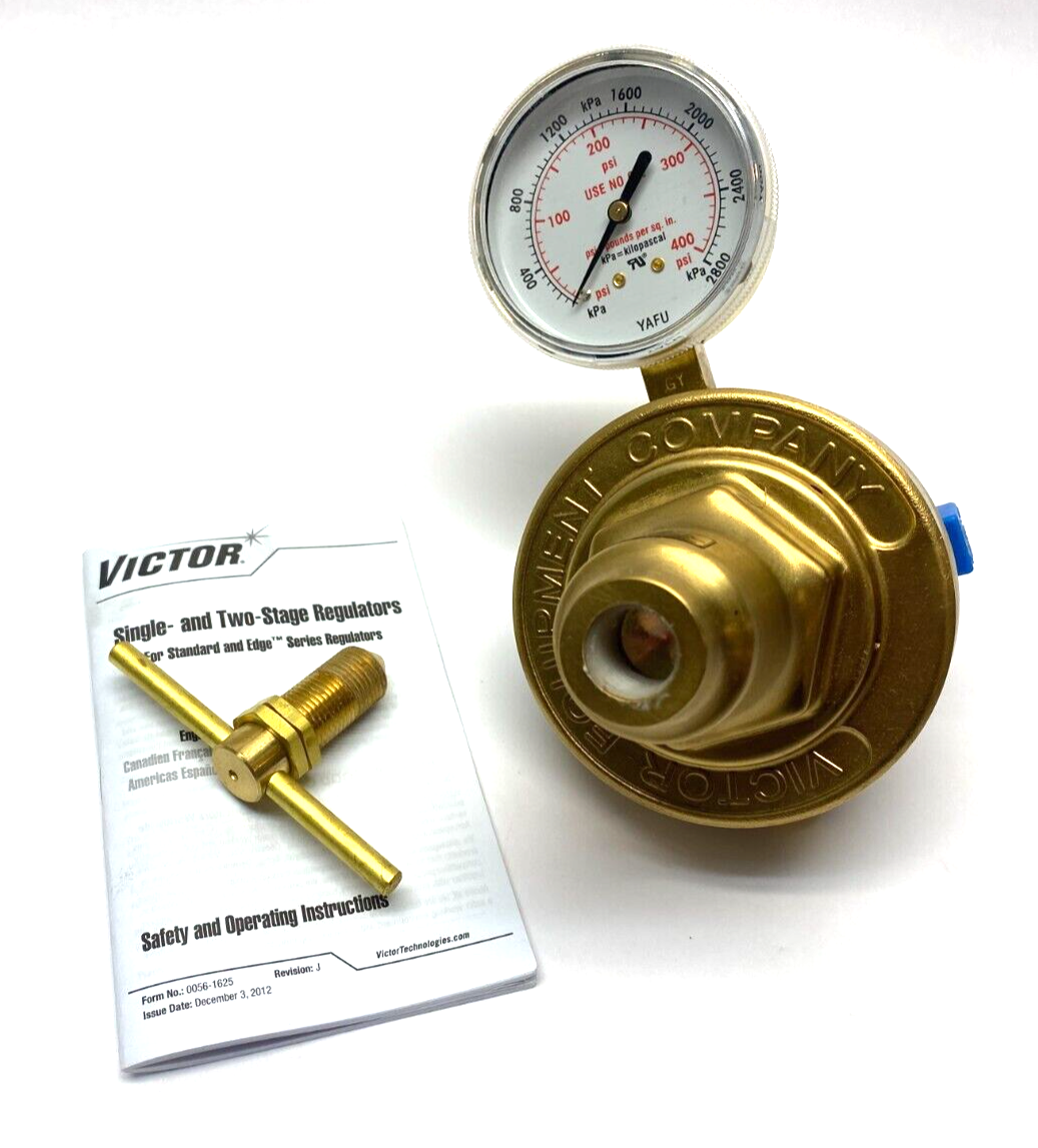 Victor L700E-500 Inline Gas Regulator 10-200psi 1/2" NPT Fem In & Out 0780-1221 - Maverick Industrial Sales