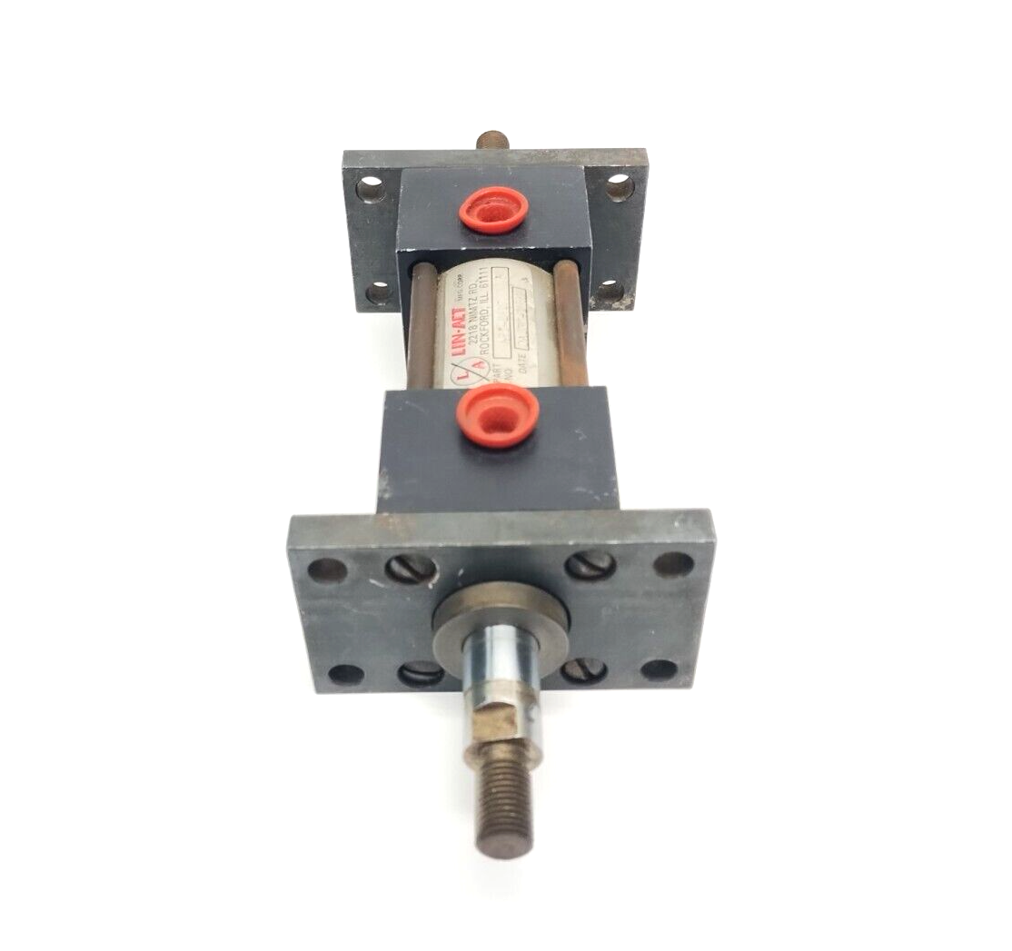 LIN-ACT A83-2427 Double Rod End Cylinder 1-1/2" Bore x 1" Stroke - Maverick Industrial Sales
