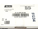 Parker 6-12 ZHLS-SS A-LOK 3/4" Sanitary Flange Fitting For 3/8" Tube 316 SS 5-PK - Maverick Industrial Sales