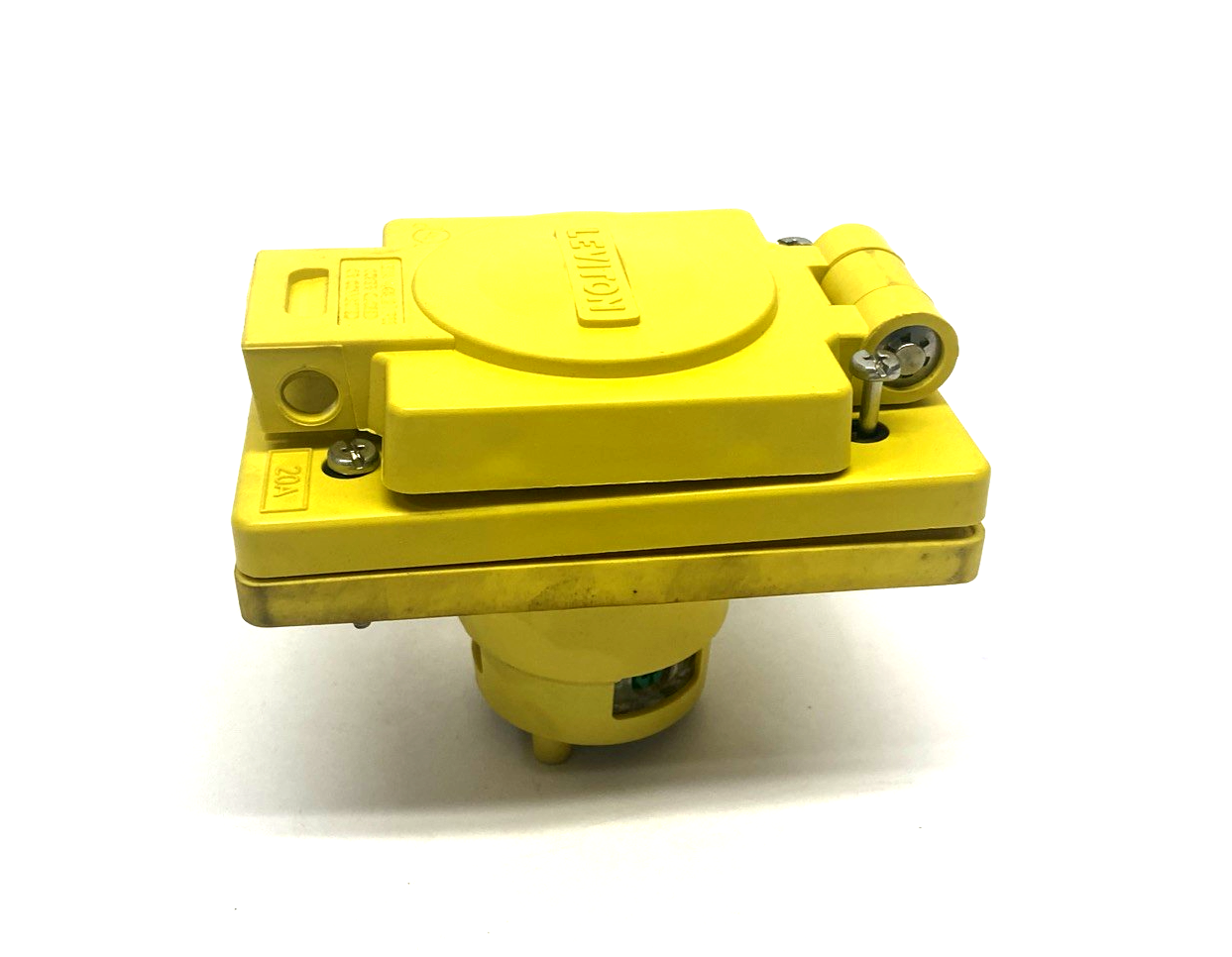 Leviton 66W47 Wetguard Watertight Locking Inlet NEMA L5-20 2P 3-Wire 20 A 125V - Maverick Industrial Sales