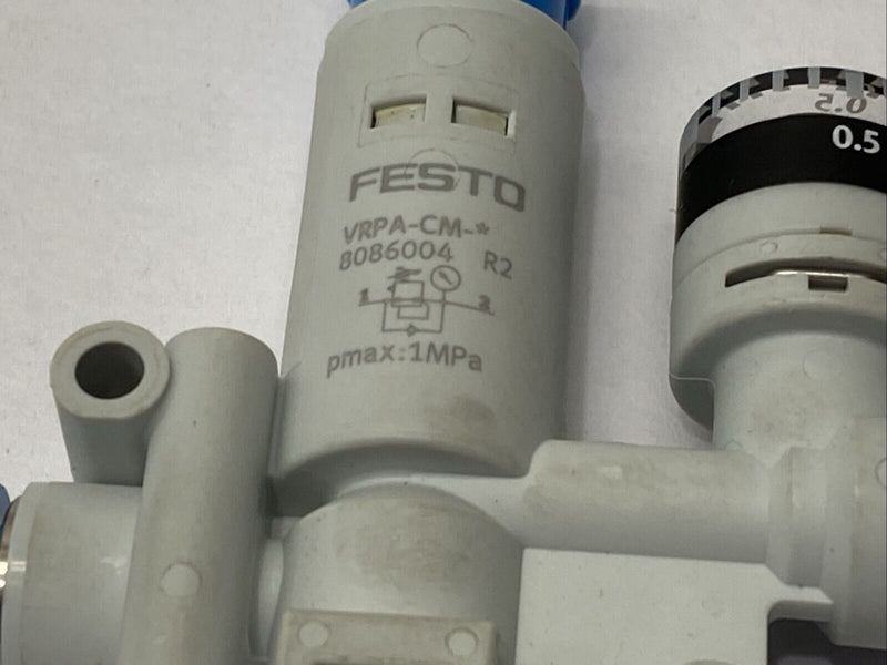 Festo VRPA-CM-Q6-E Pneumatic Pressure Regulator QS-6 8086004 - Maverick Industrial Sales