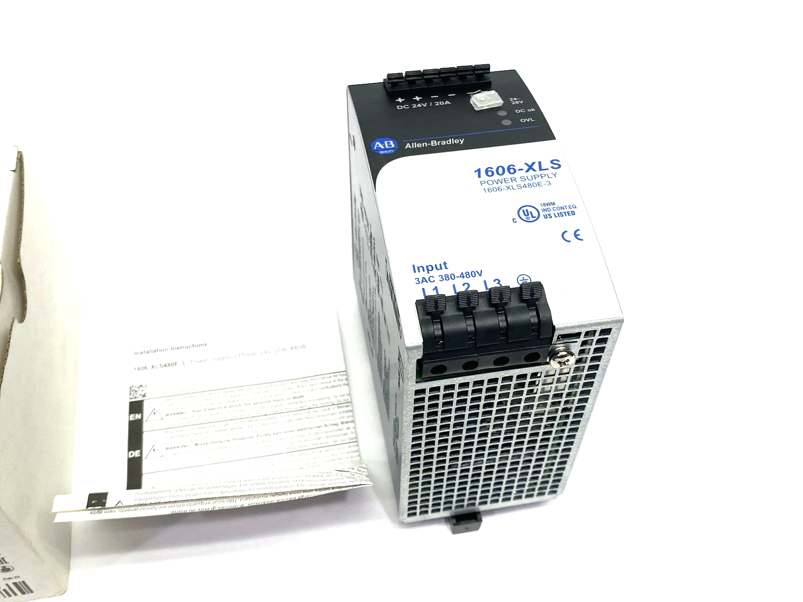 1606-XLS480E-3 | Allen Bradley Ser. A Power Supply 3AC 380-480V Input - New Other - Maverick Industrial Sales